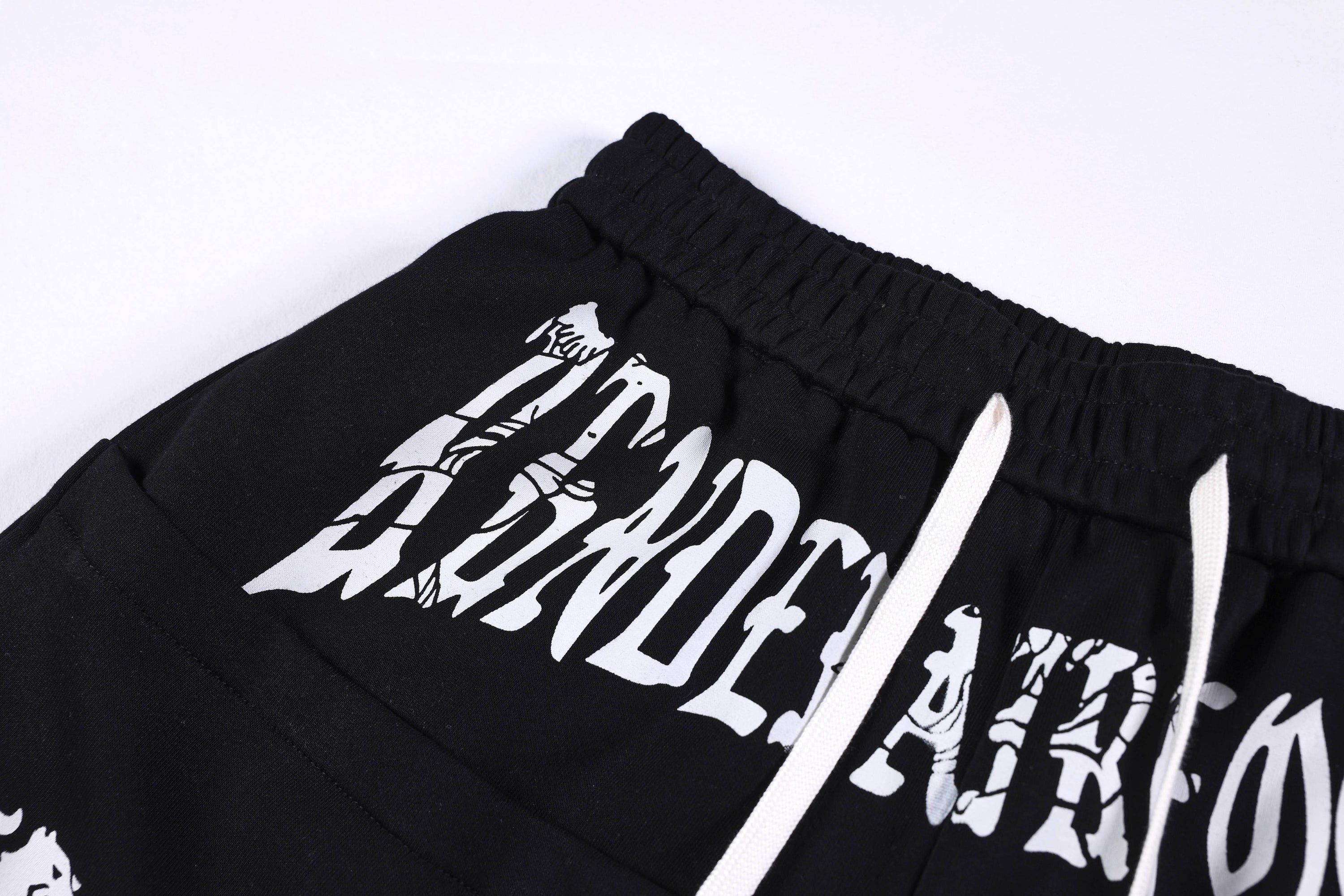 Omirad Gothic Script Wide-Leg Sweatpants | Streetwear