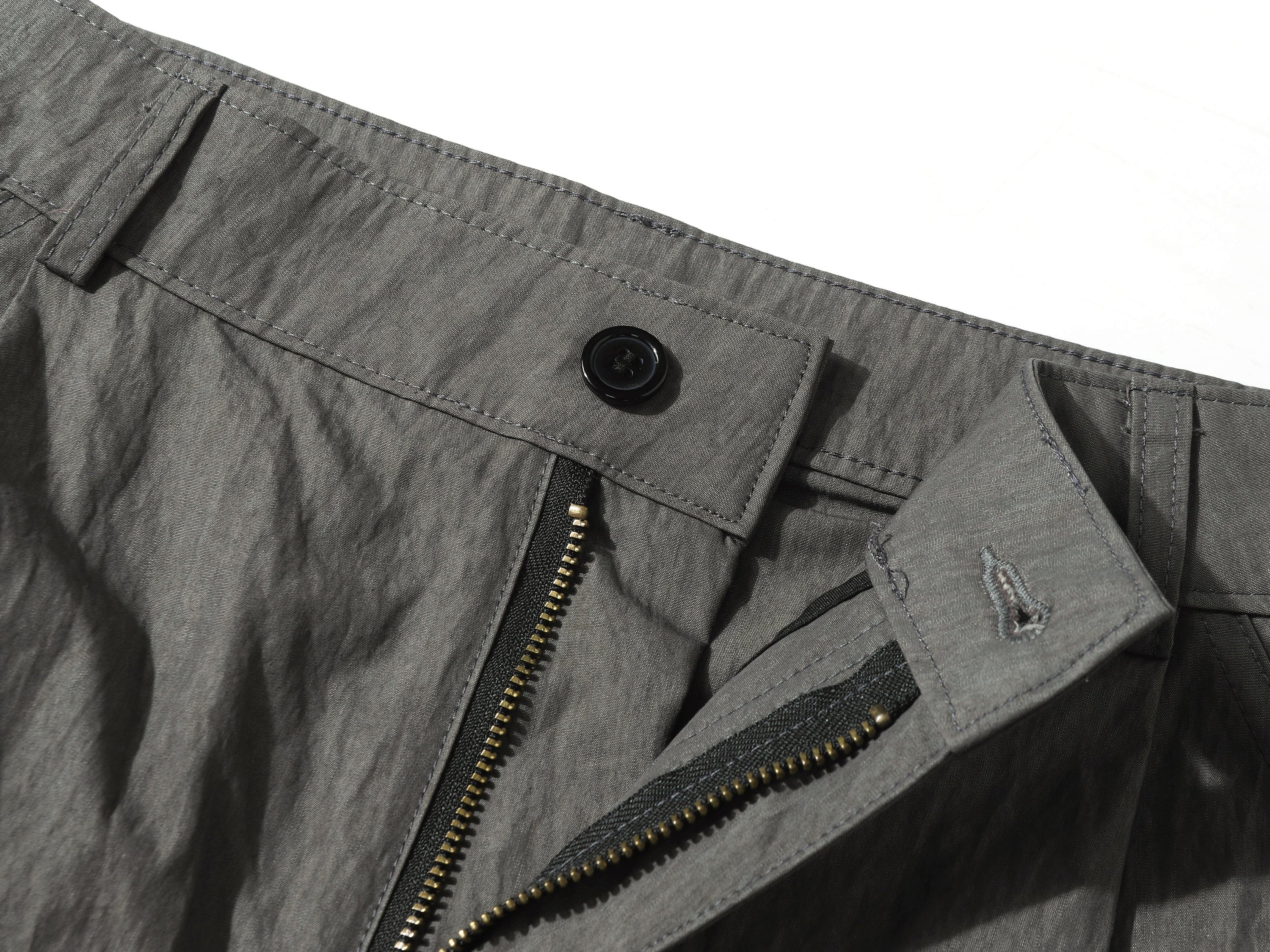Omirad Crinkled Wide-Leg Nylon-Cotton Trousers | SEAKOFF