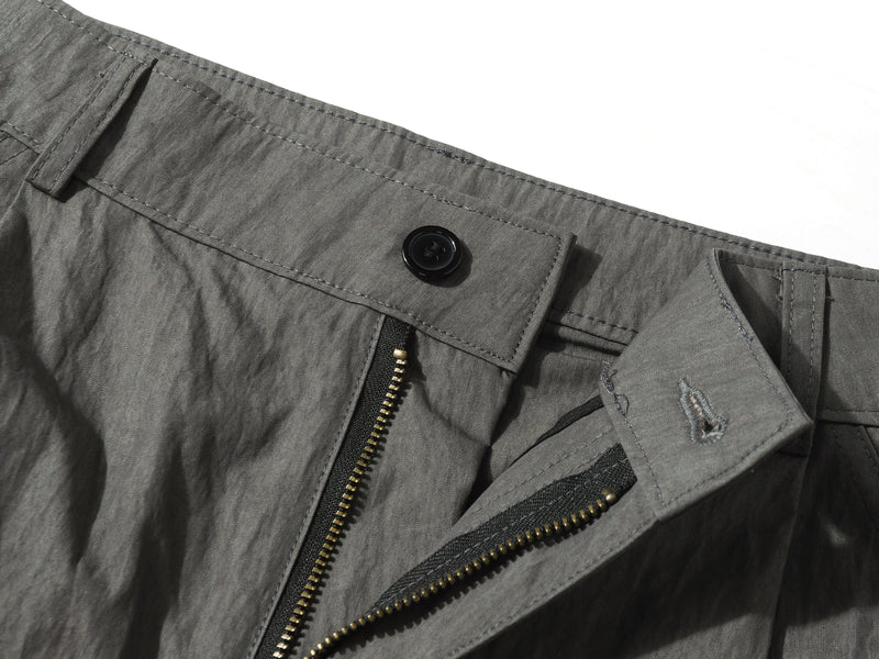 Omirad Crinkled Wide-Leg Nylon-Cotton Trousers | SEAKOFF