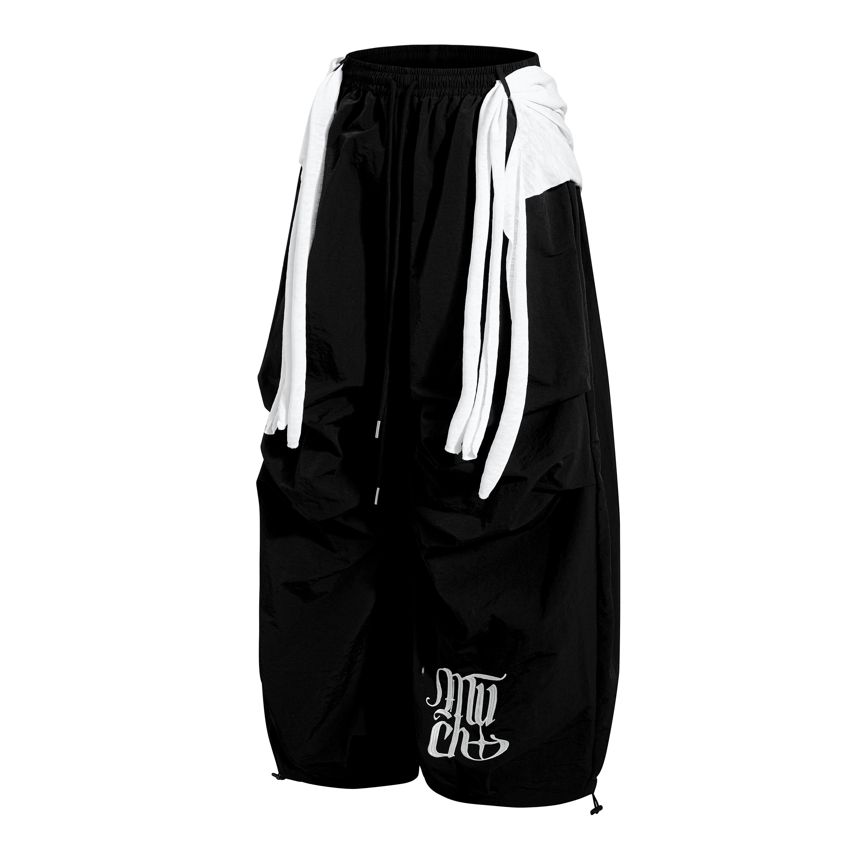 Omirad Layered Utility Wide-Leg Pants | Streetwear Nylon