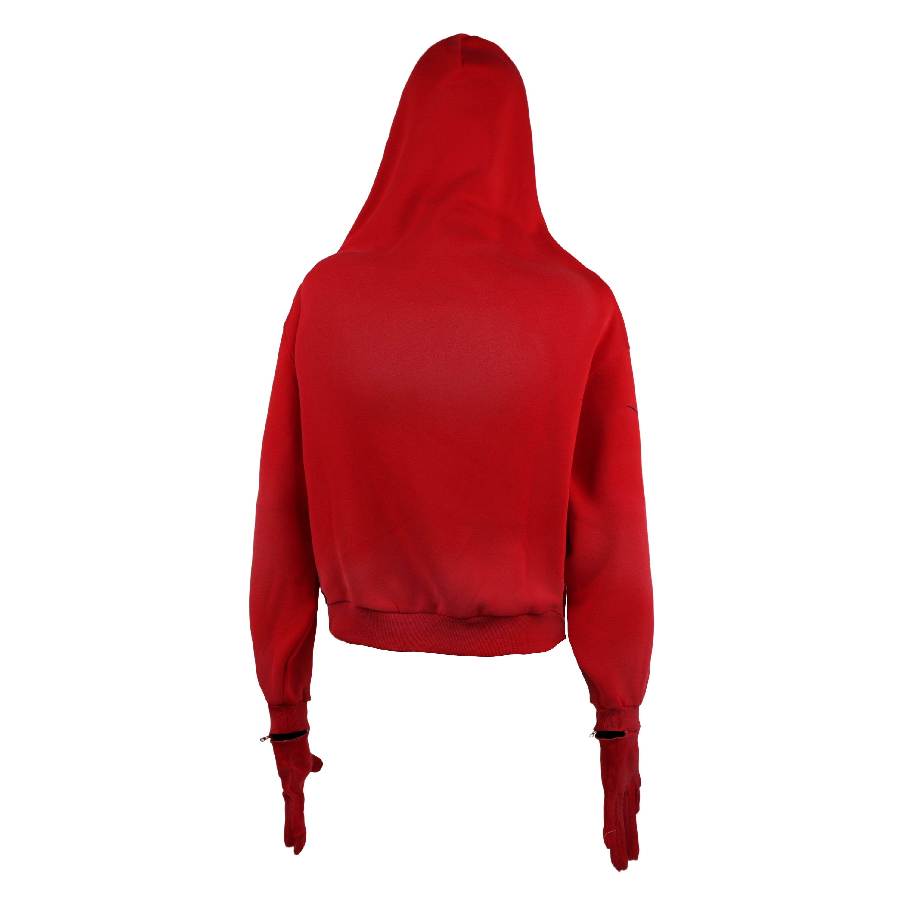 Omirad Full-Zip Masked Hoodie | Gothic Streetwear with Glove Cuffs