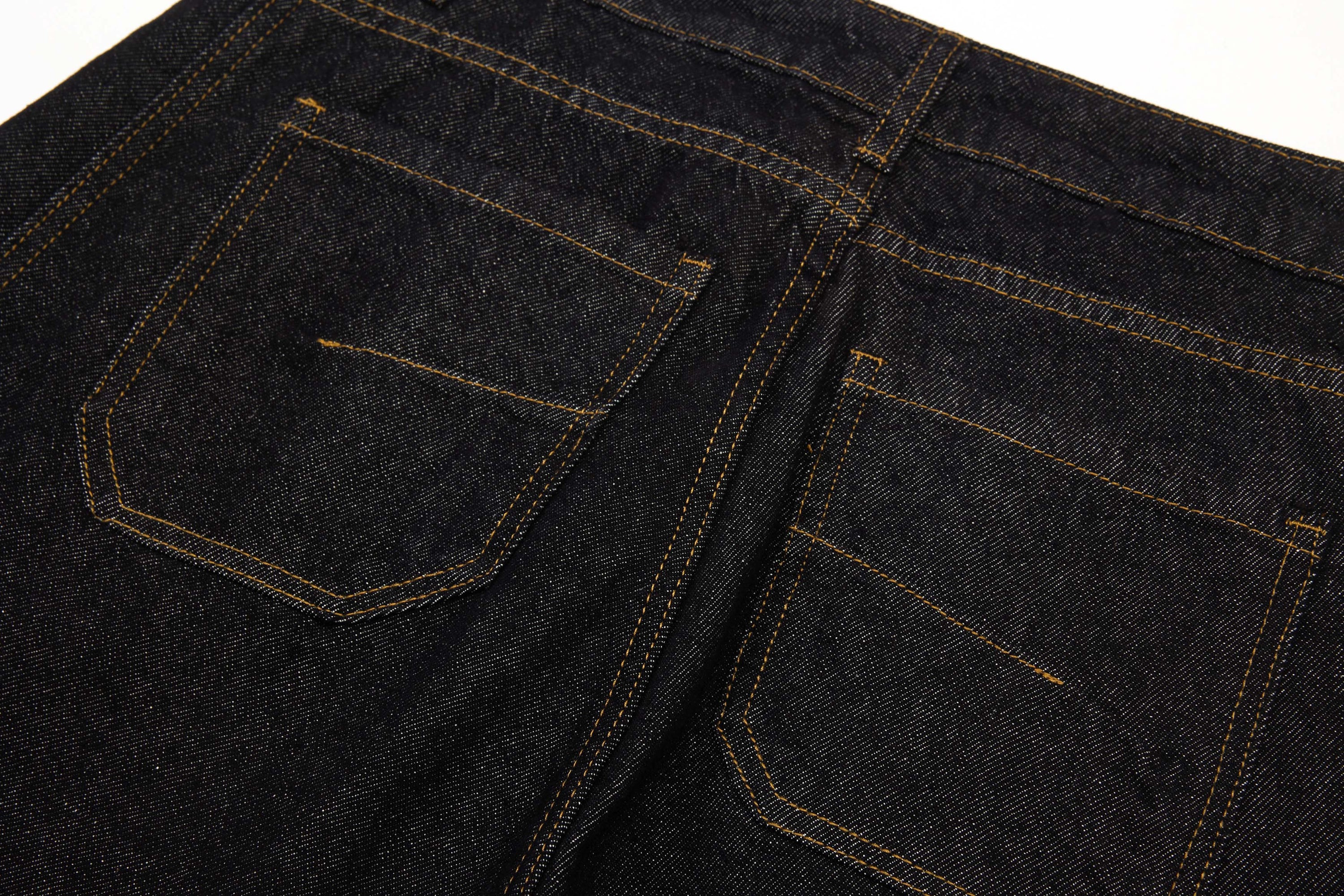 Omirad Contrast Piping Wide-Leg Jeans | Retro Street Denim