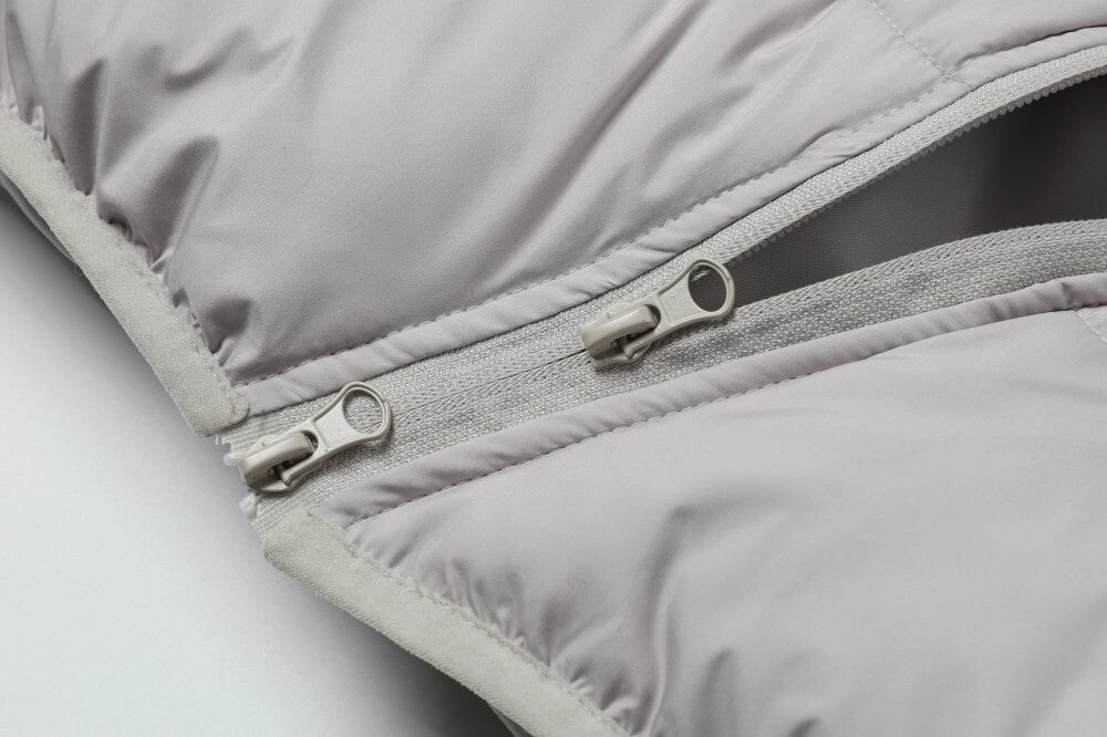 Asymmetric Zip Hooded Puffer Jacket | Streetwear Puffer