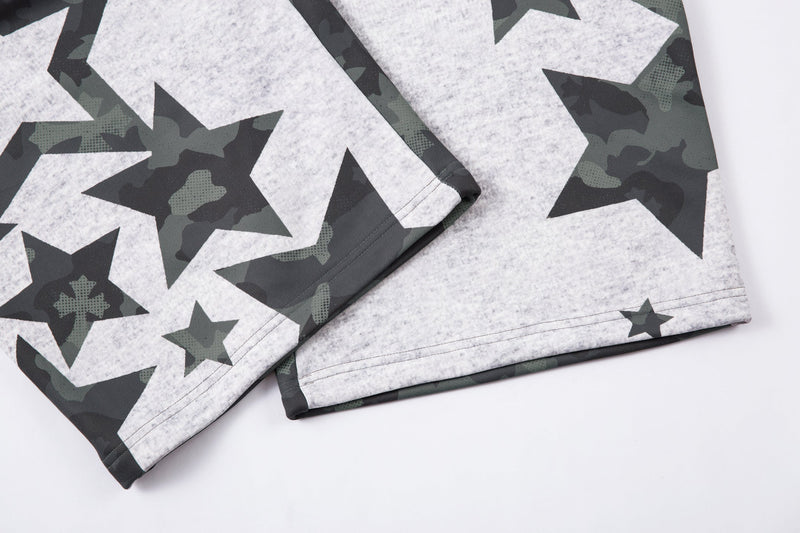 Camo Star Wide-Leg Sweatpants | Street Style Baggy Pants