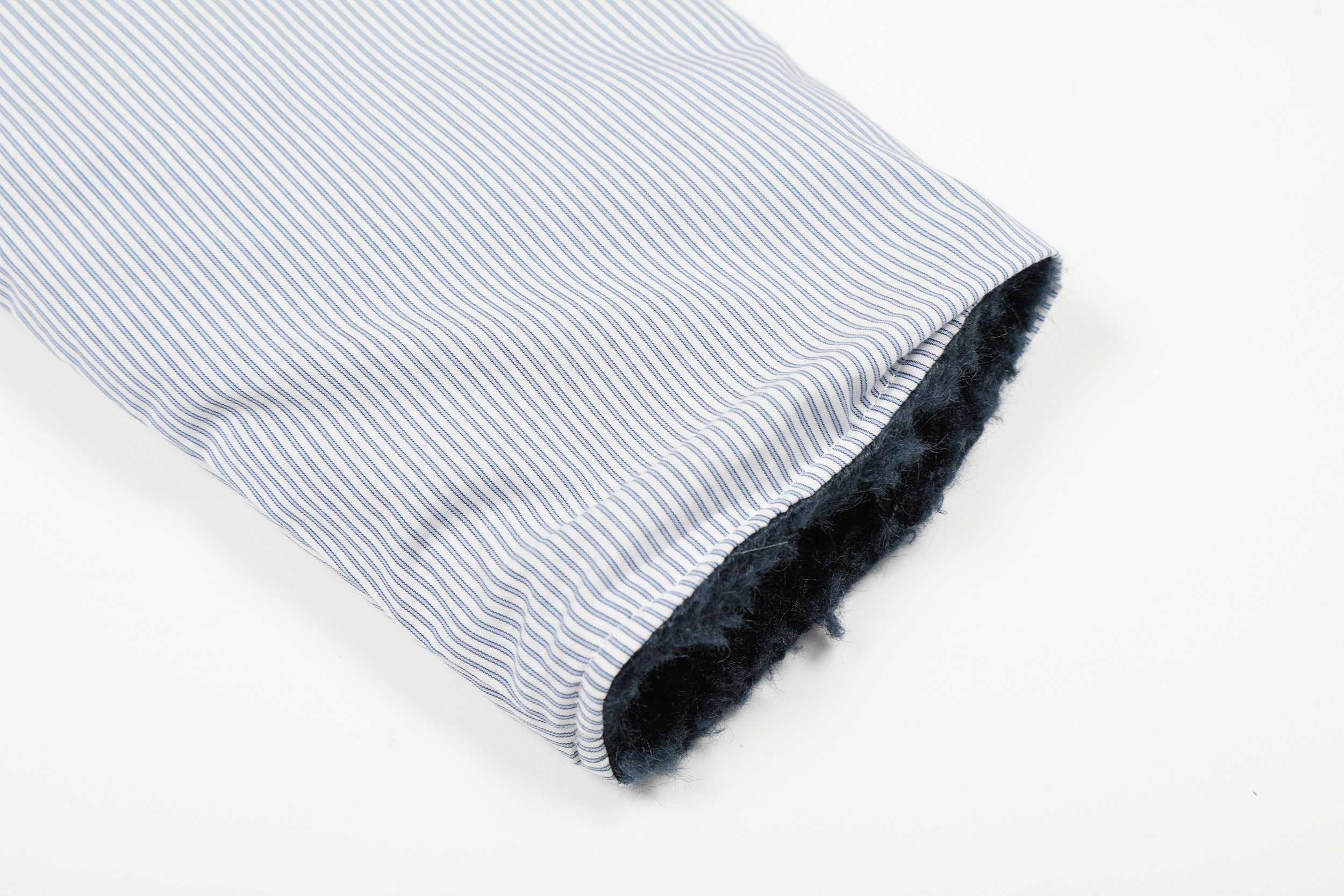 Reversible Sherpa & Striped Corduroy Jacket | Cropped Fit