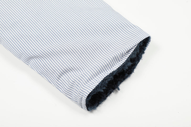 Reversible Sherpa & Striped Corduroy Jacket | Cropped Fit