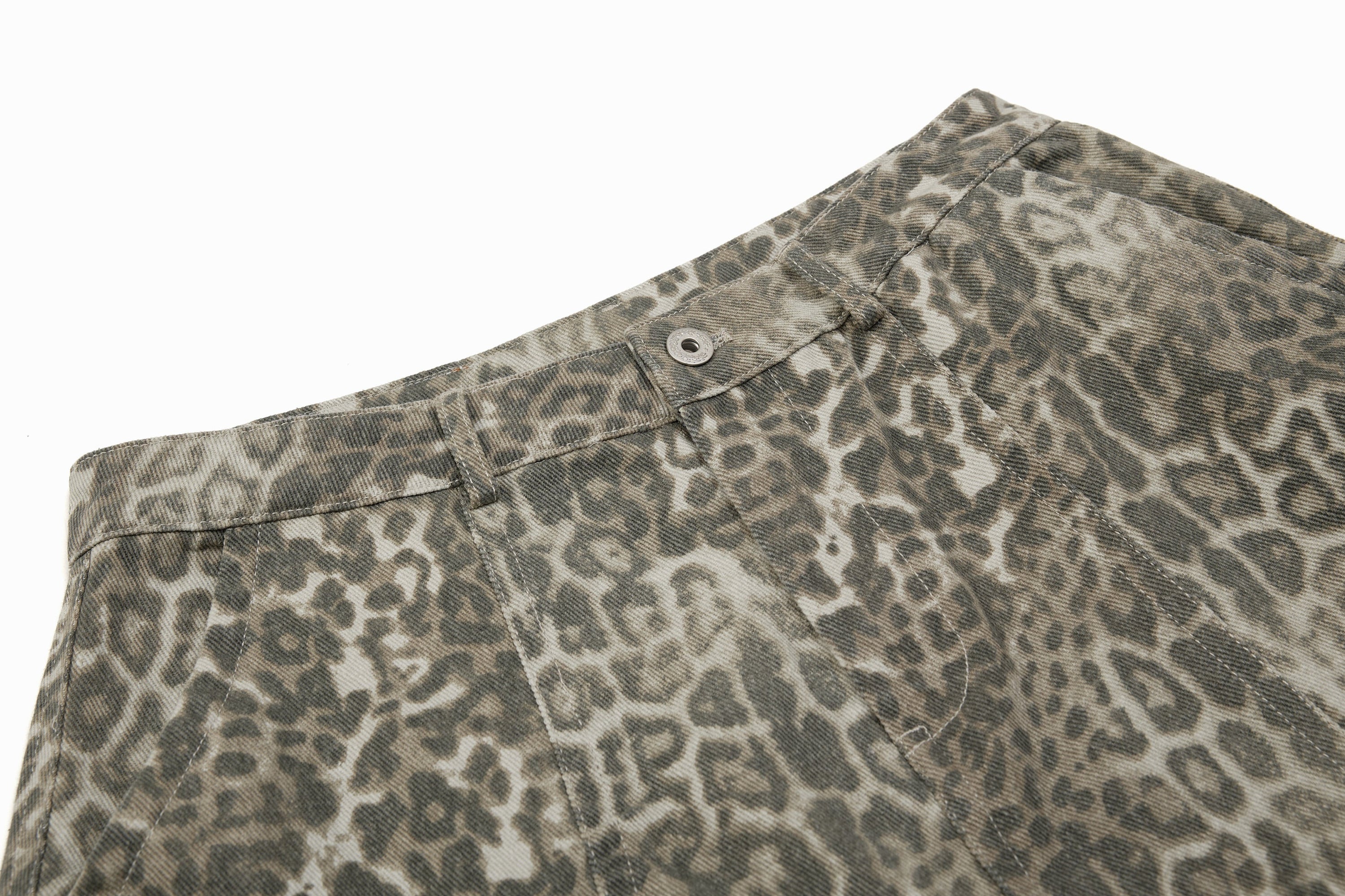 Omirad Leopard Print Barrel Leg Pants | Wide Leg Streetwear
