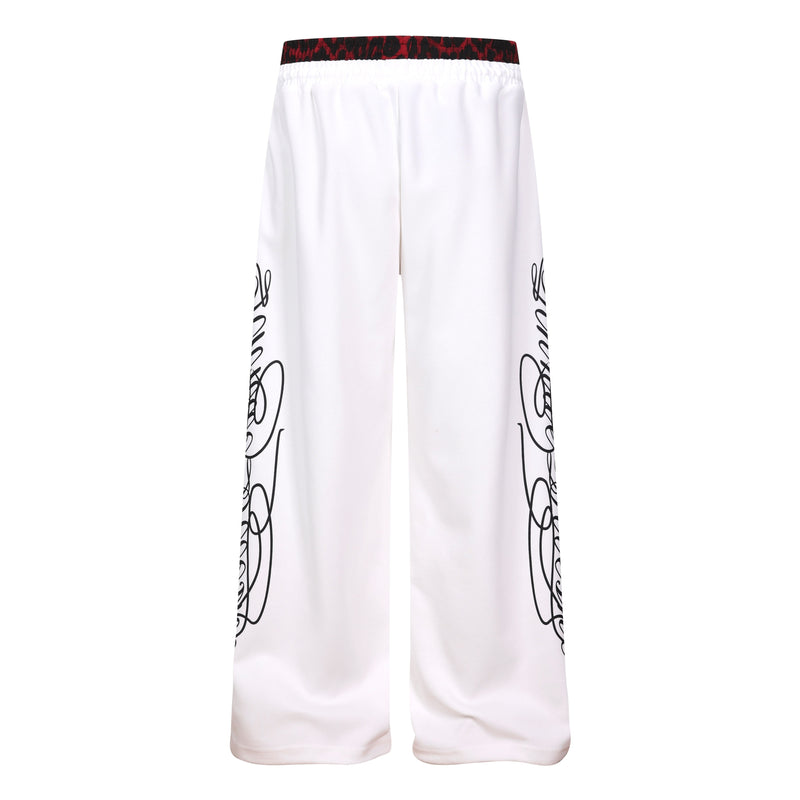 Omirad Leopard Panel Sweatpants | Wide-Leg Streetwear