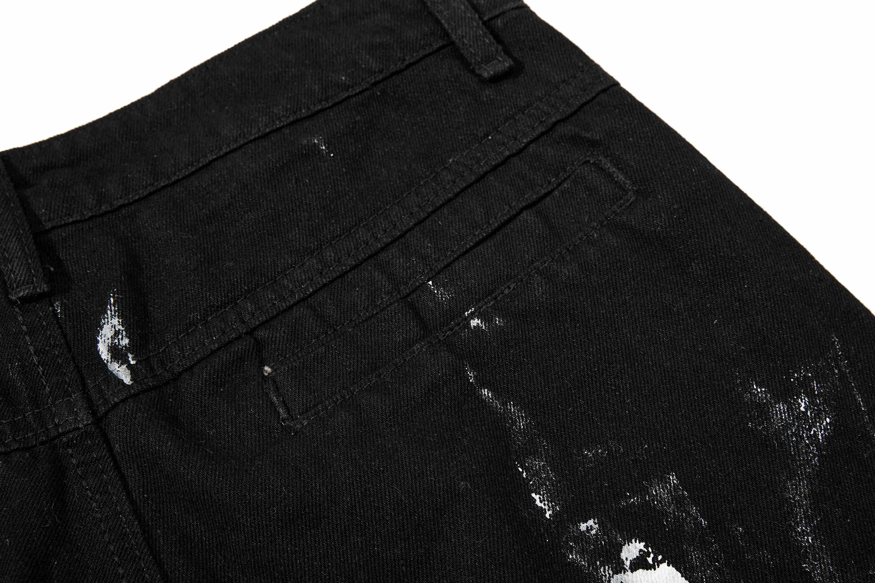 Omirad Washed Utility Cargo Denim Pants | Layered Streetwear