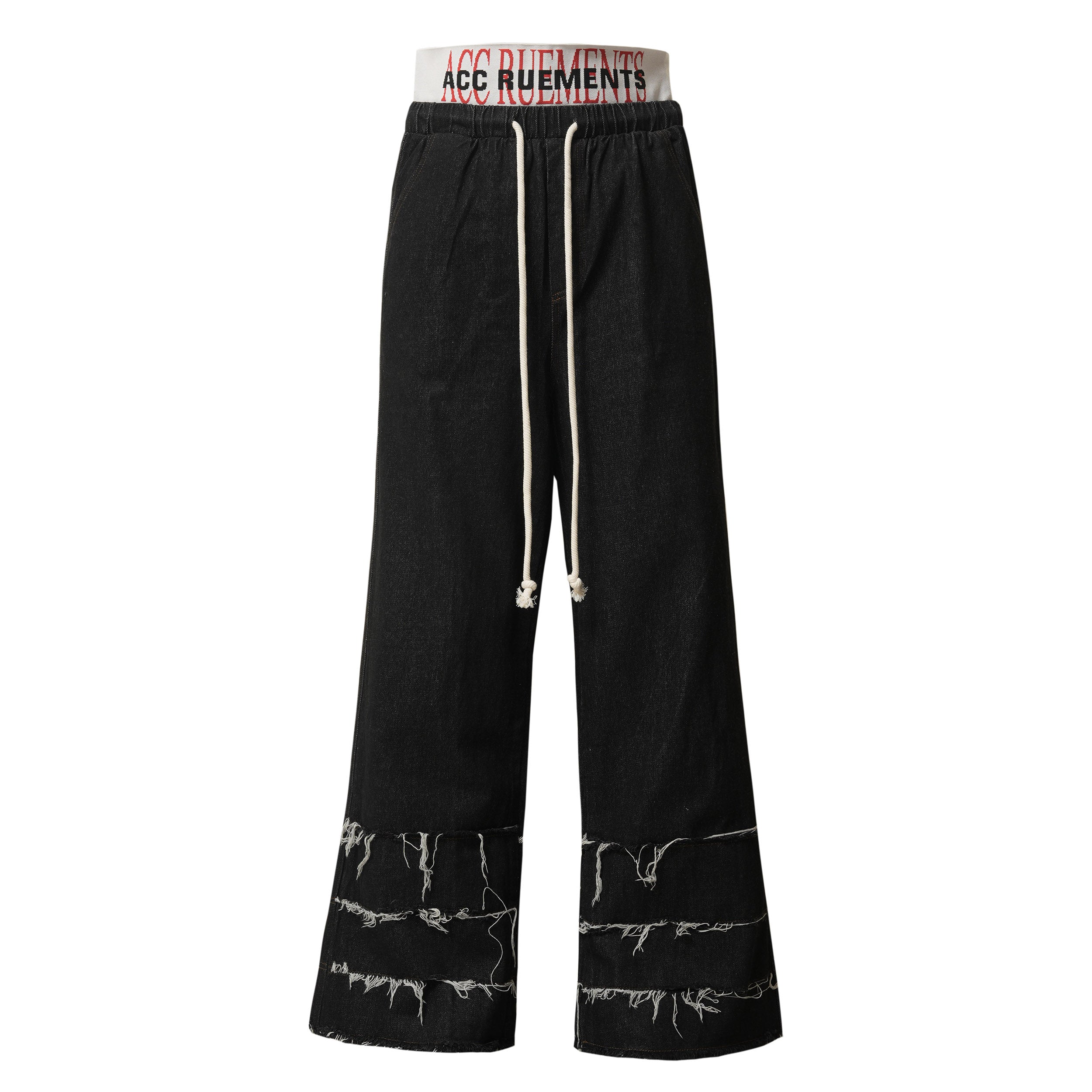 Distressed Wide-Leg Camo Sweatpants | ACC Ruements