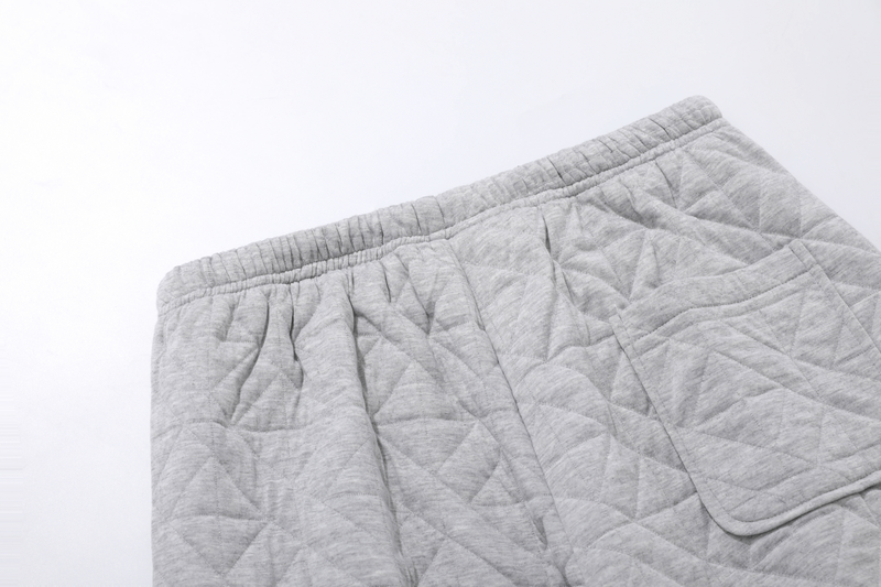 Quilted Wide-Leg Thermal Sweatpants | Insulated Streetwear