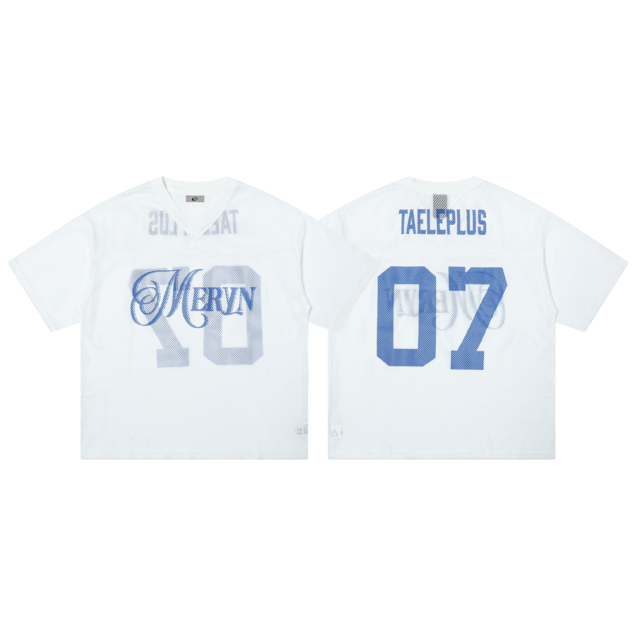 Oversized Varsity Mesh Jersey Tee | Athletic Streetwear