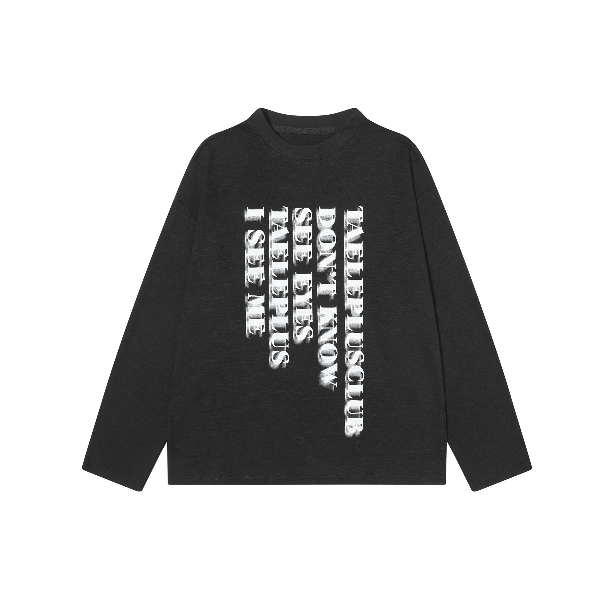 Vertical Shadow Graphic Long Sleeve Tee | Streetwear