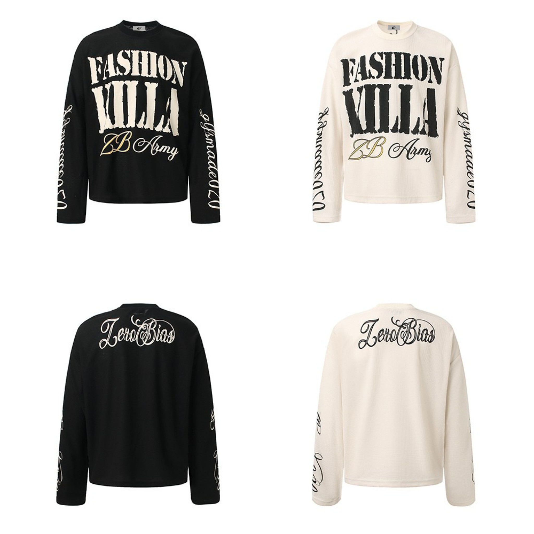 Omirad Fashion Killa Waffle Knit Long Sleeve Streetwear Top