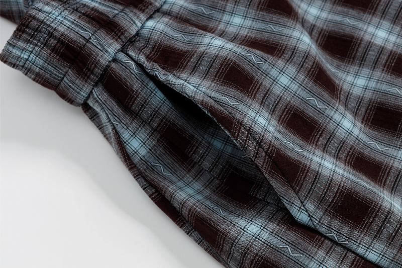 Trey Leonard Plaid Overlay Wide-Leg Pants | SEAKOFF