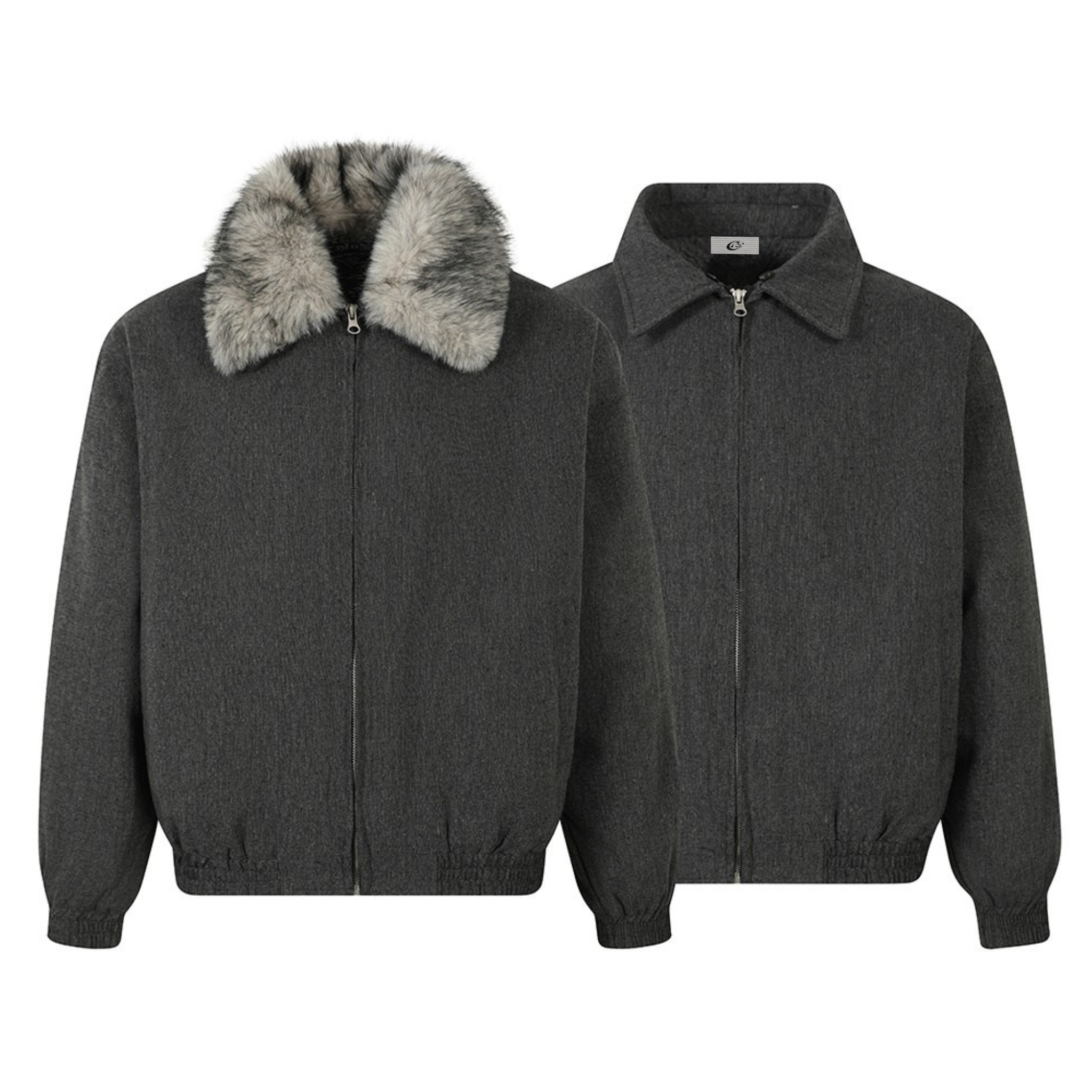 Omirad Faux Fur-Lined Sherpa Winter Jacket | Detachable Collar
