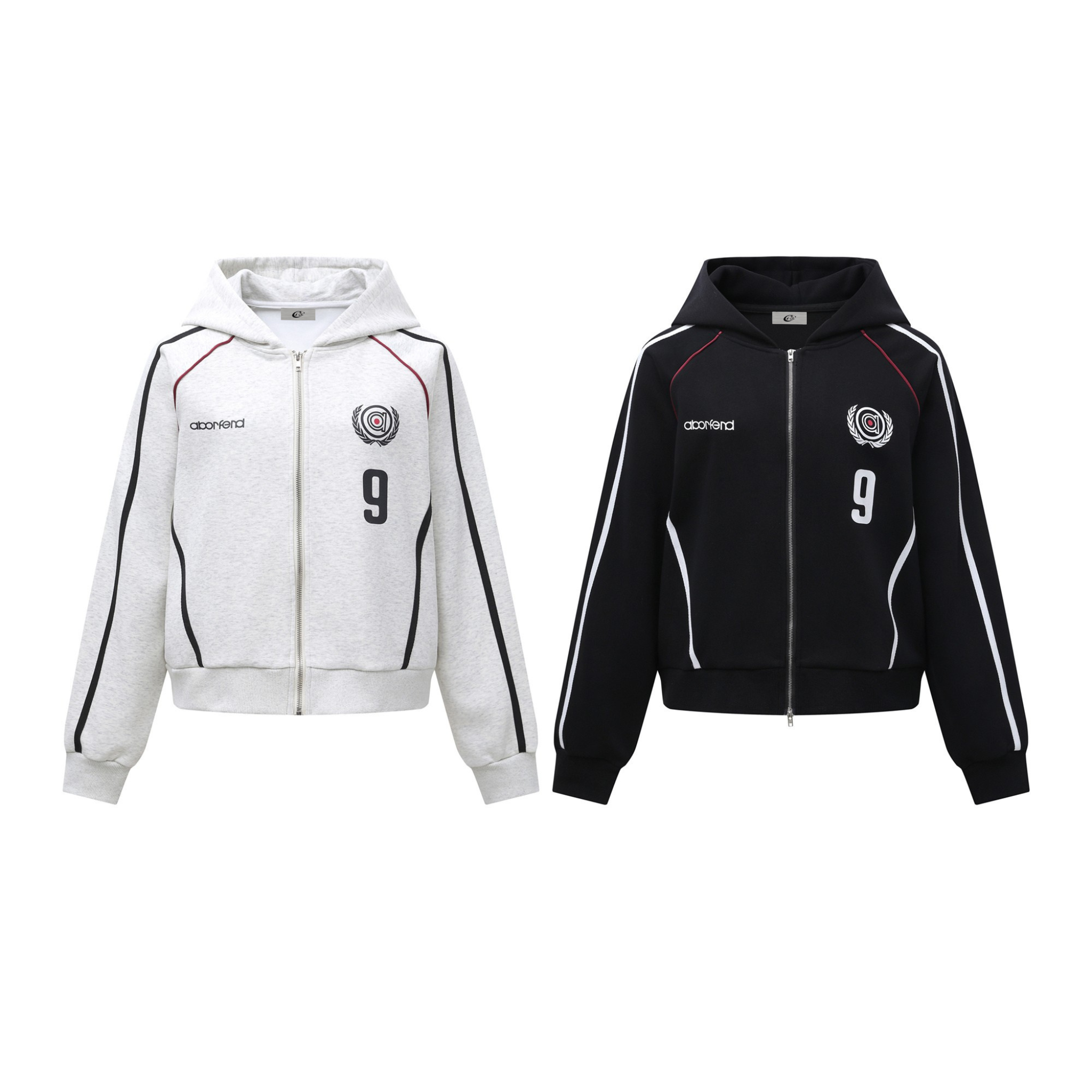 Omirad Retro Track Zip Hoodie | Streetwear Athletic Hoodie