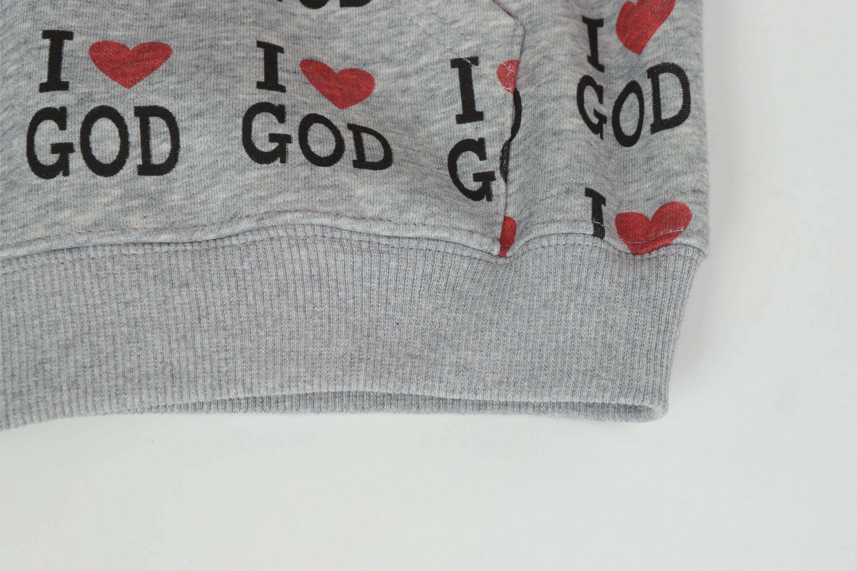 Omirad I Love God Zip Hoodie | All-Over Print Streetwear