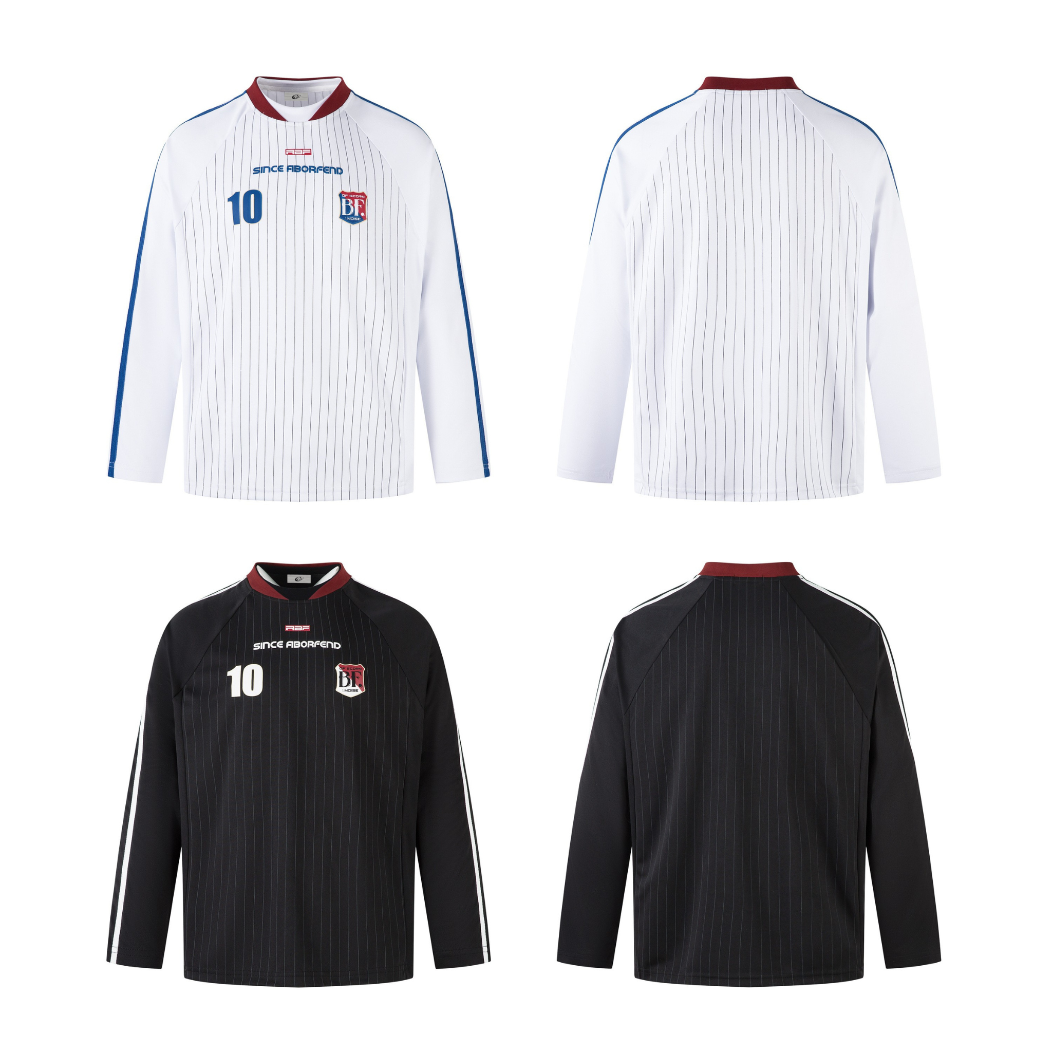 Omirad BF 10 Pinstripe Long-Sleeve Football Jersey