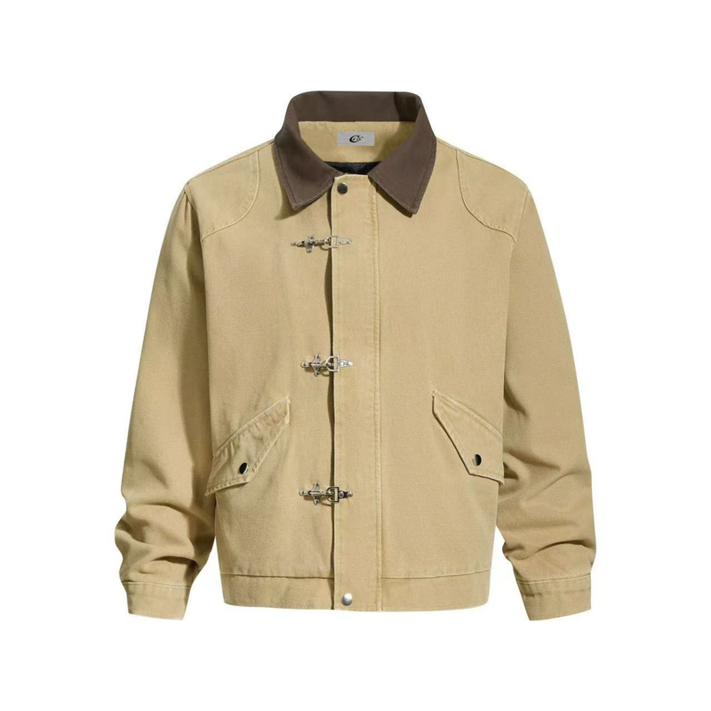 Omirad Classic Toggle Work Jacket | Cropped Utility Jacket