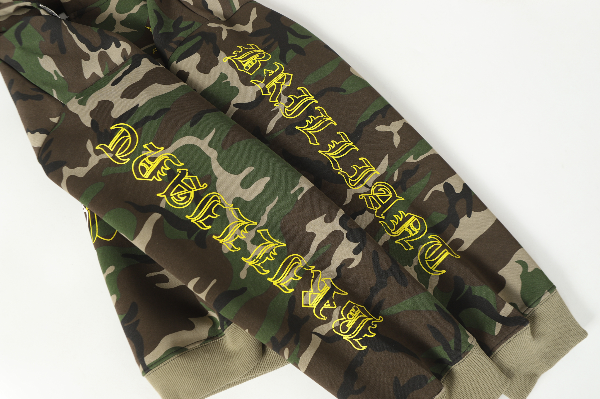 Omirad Camo Angel Graphic Zip Hoodie | Streetwear