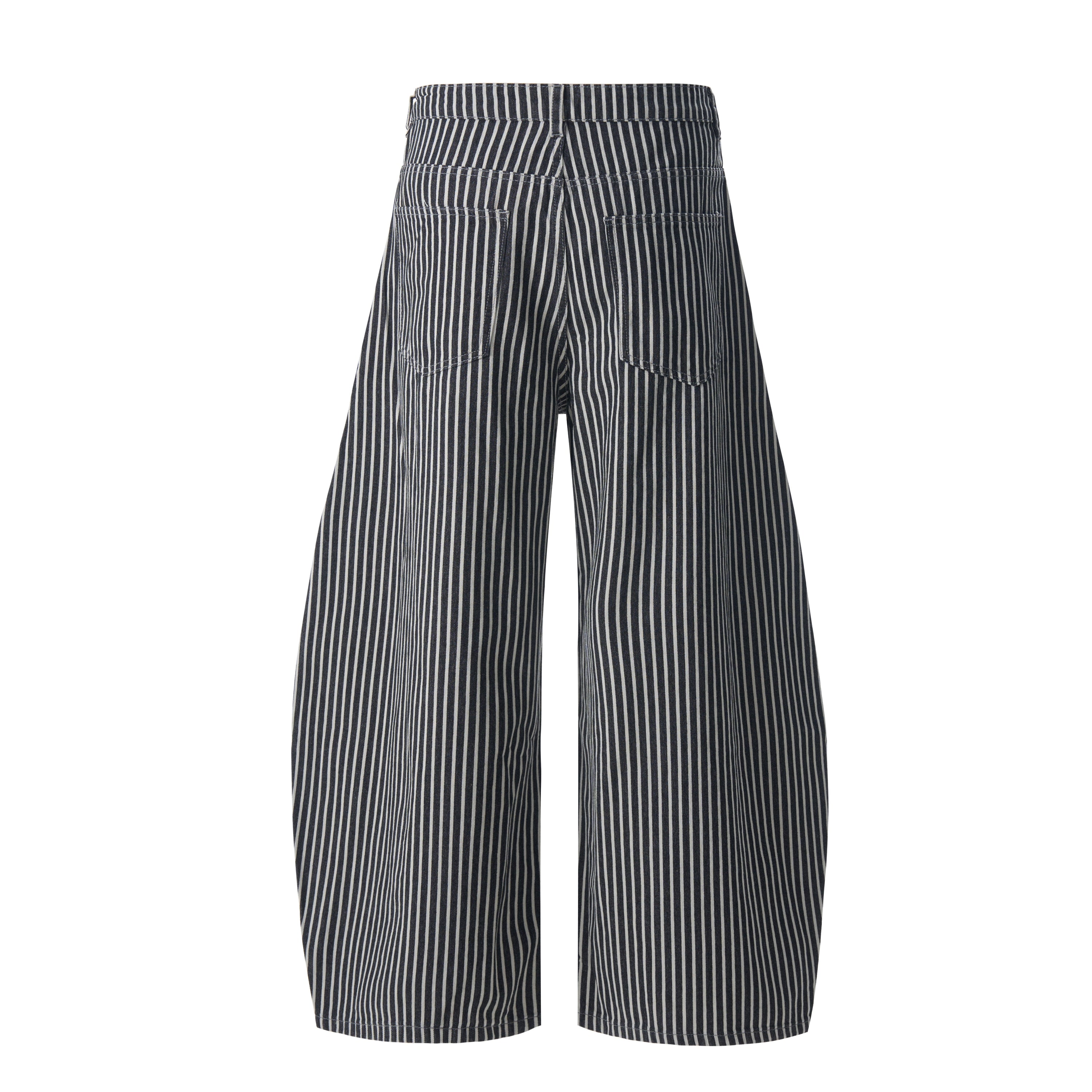 Omirad Striped Wide Barrel Jeans | Bold Street Style