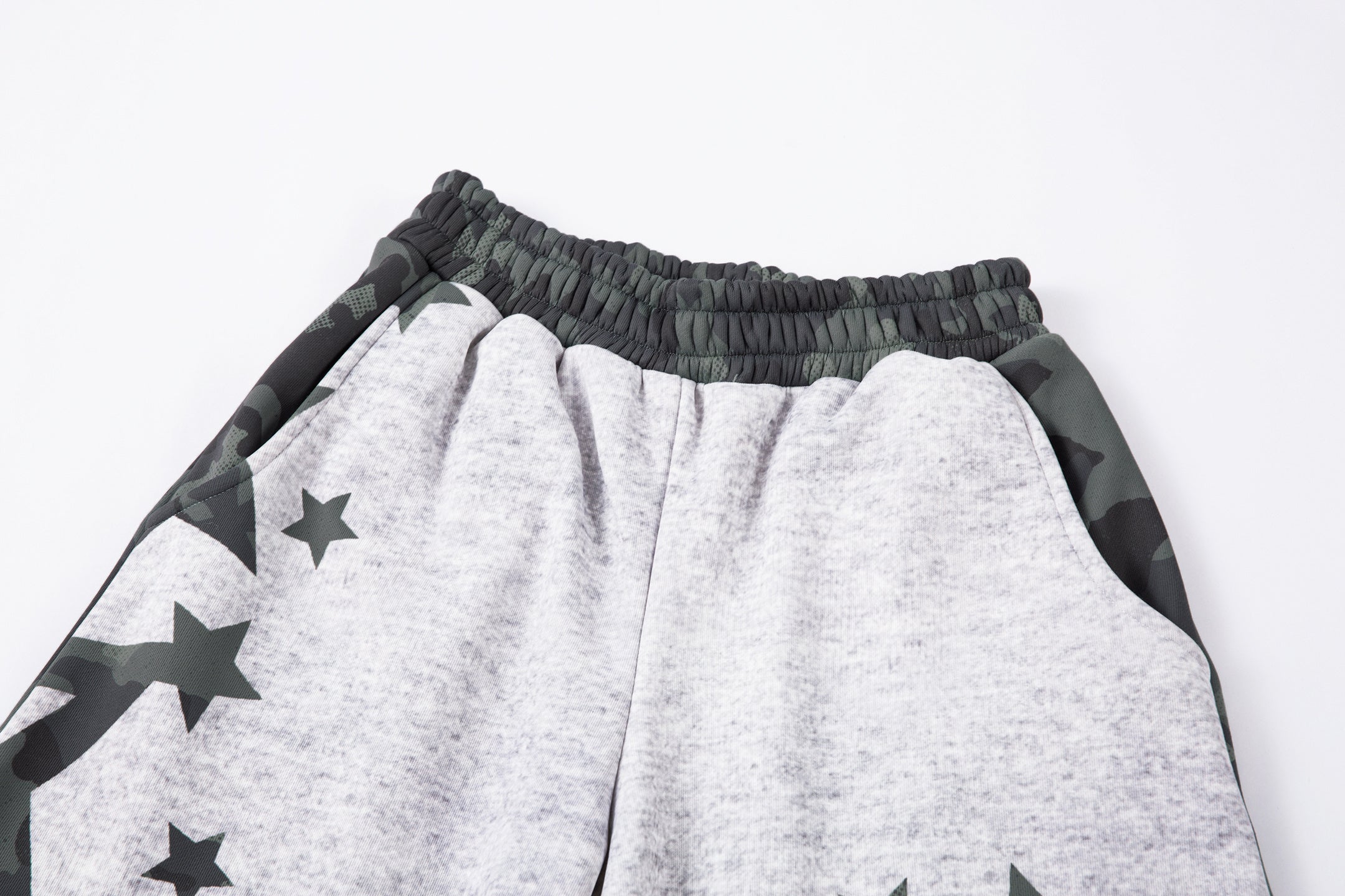 Camo Star Wide-Leg Sweatpants | Street Style Baggy Pants