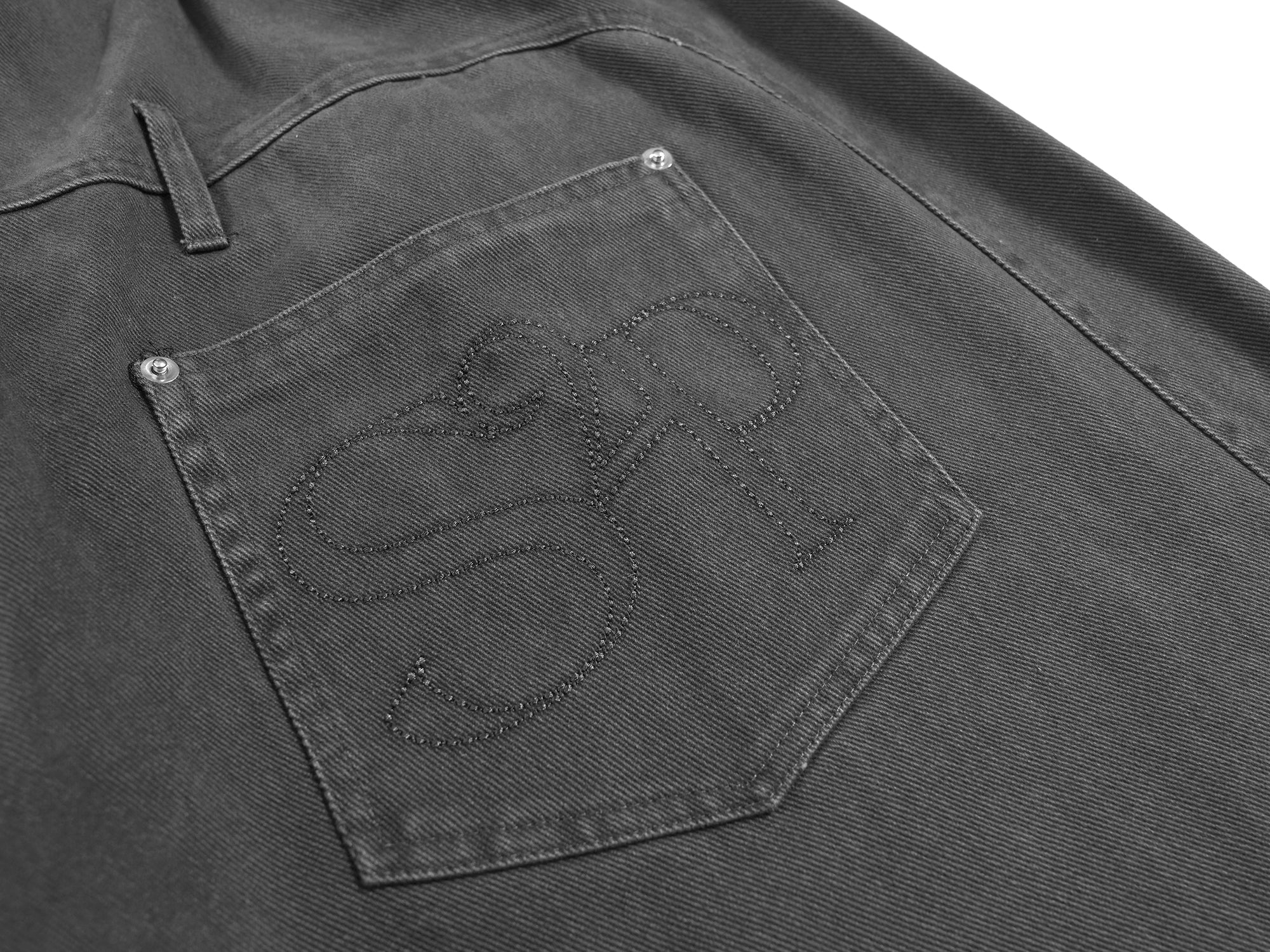 High-Waist Wide-Leg Denim Pants | Vintage Wash Cotton