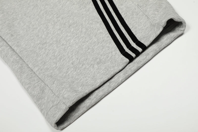 Curved Stripe Wide-Leg Sweatpants | Streetwear Track Pants