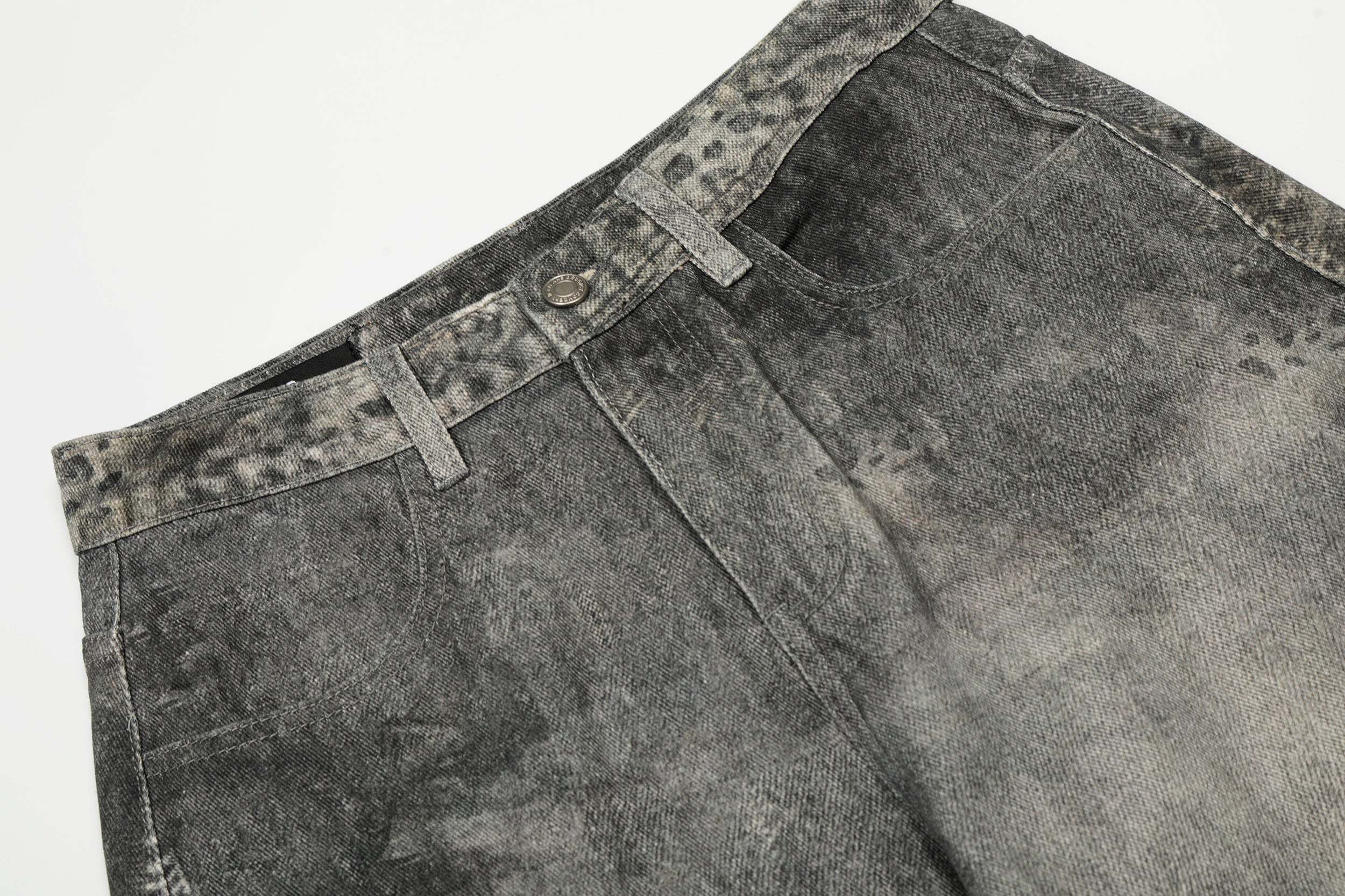 Omirad Washed Curved Barrel-Leg Denim Pants | SEAKOFF