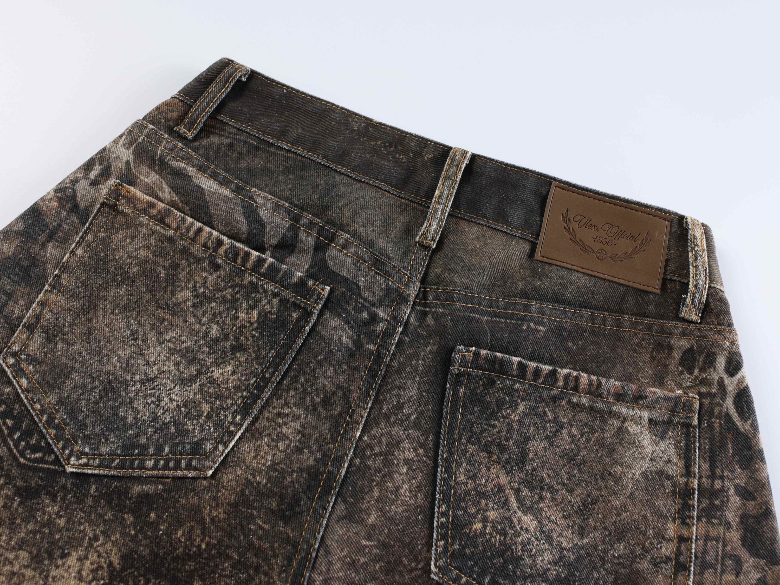 Omirad Savage Pattern Balloon Jeans | Animal Print Wide Leg