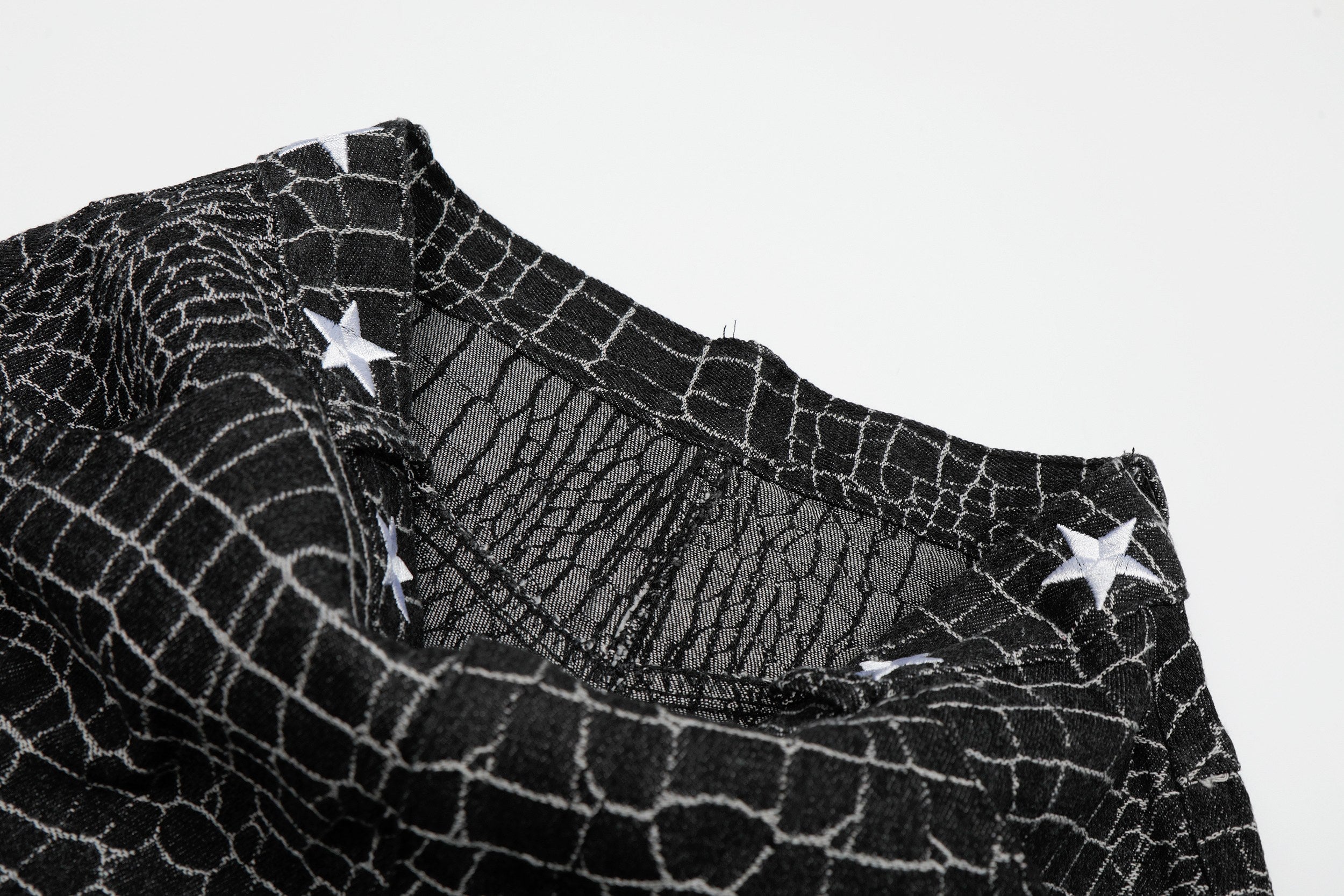 Omirad Croc-Star Balloon Wide-Leg Pants | Star Detail