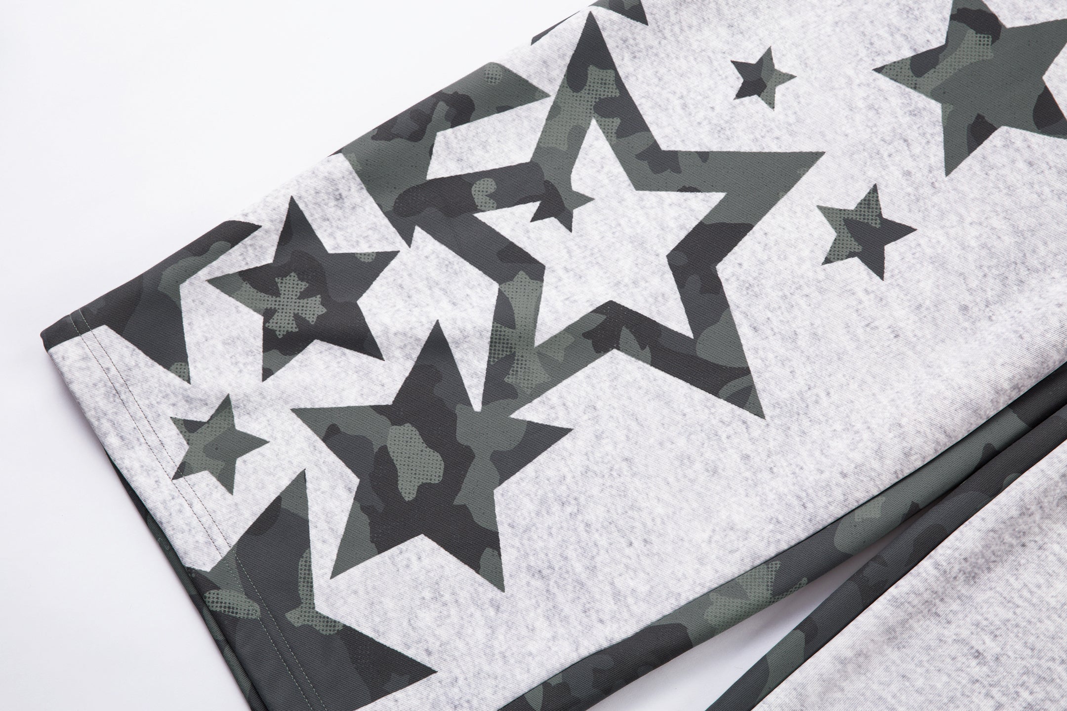 Camo Star Wide-Leg Sweatpants | Street Style Baggy Pants