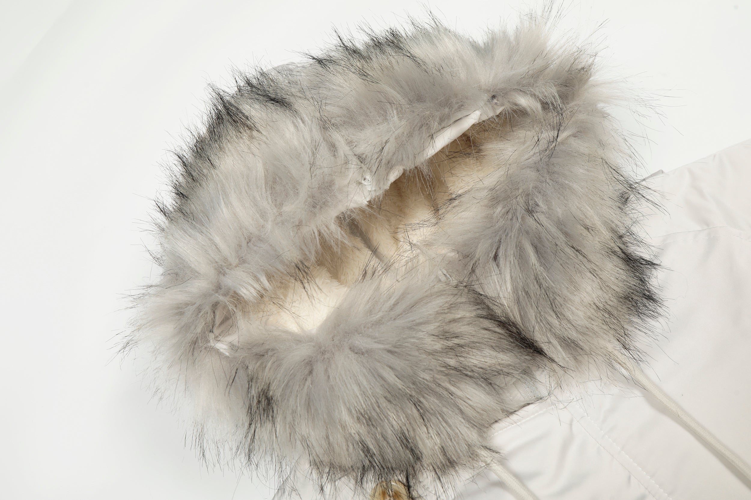 Faux Fur Trim Padded Bomber Jacket | Cropped Winter Coat