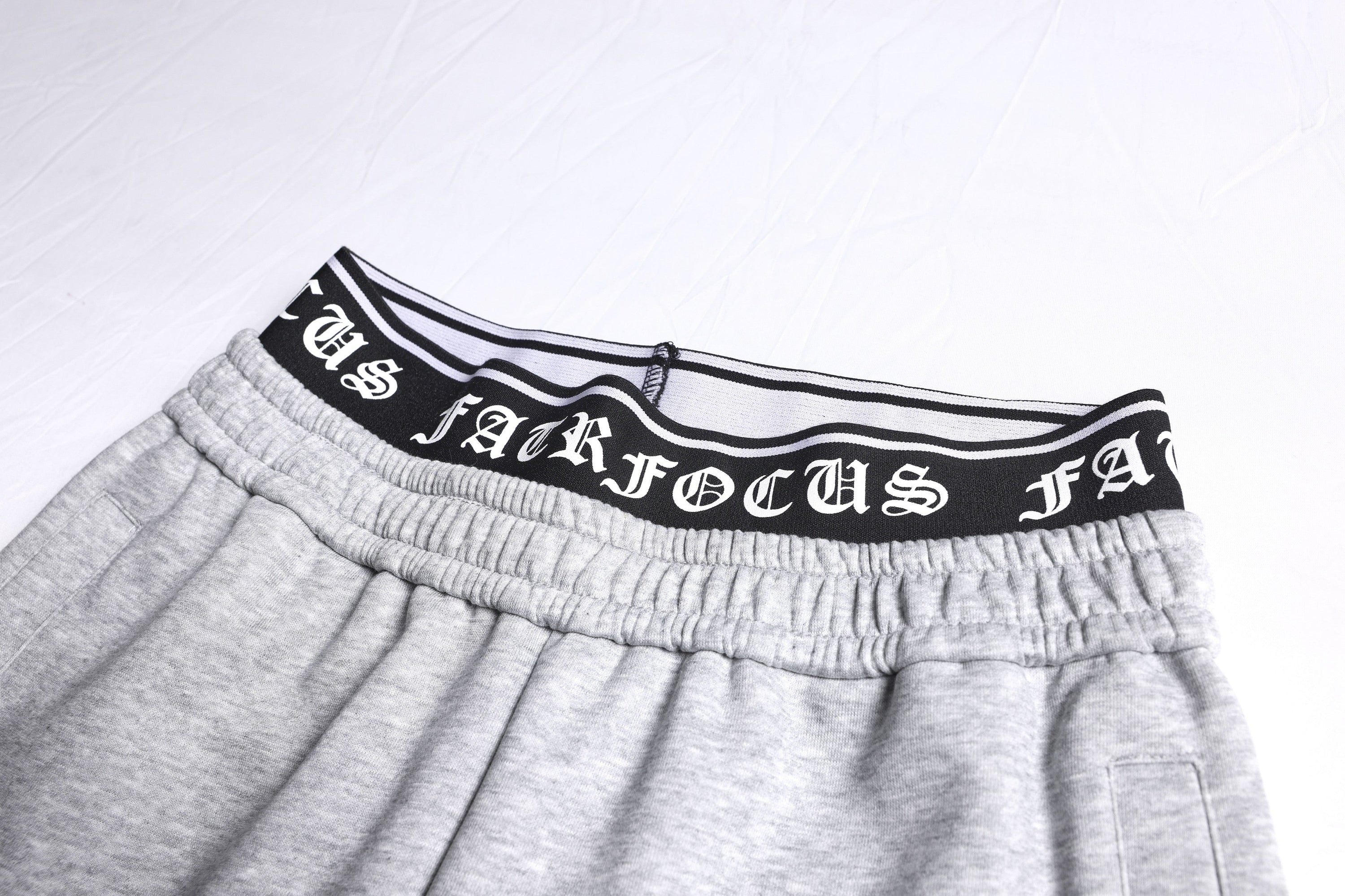 Gothic Outline Wide-Leg Sweatpants | Streetwear Joggers
