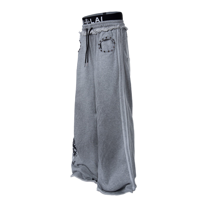 Script Graffiti Wide-Leg Sweatpants | Streetwear Joggers