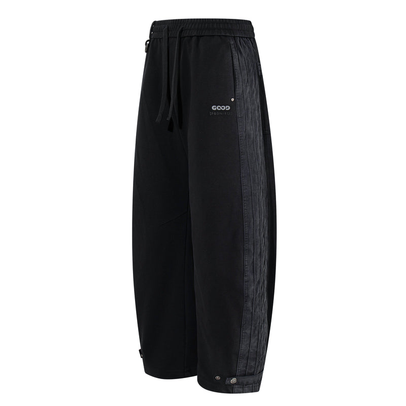 Omirad Utility Panel Barrel Pants | Black Streetwear