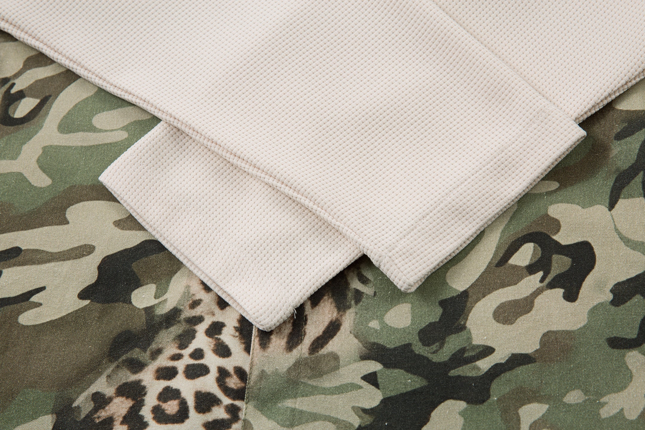Omirad Camo Leopard Layered Short-Sleeve Shirt | SEAKOFF