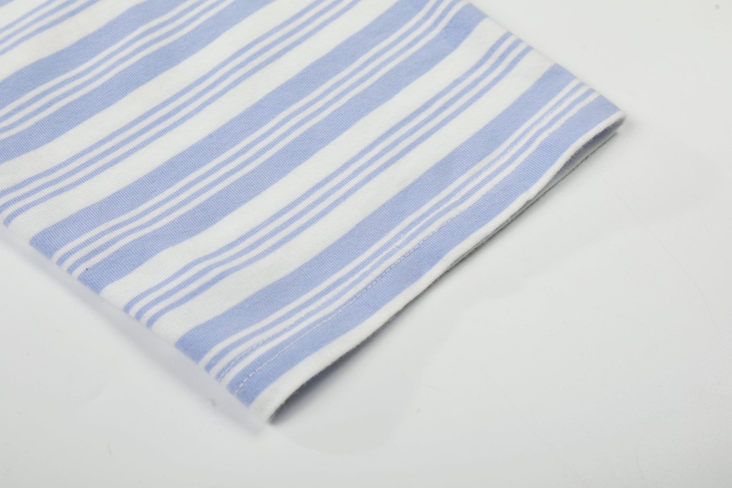 Men's Striped Long Sleeve Polo Shirt | Relaxed Fit Cotton