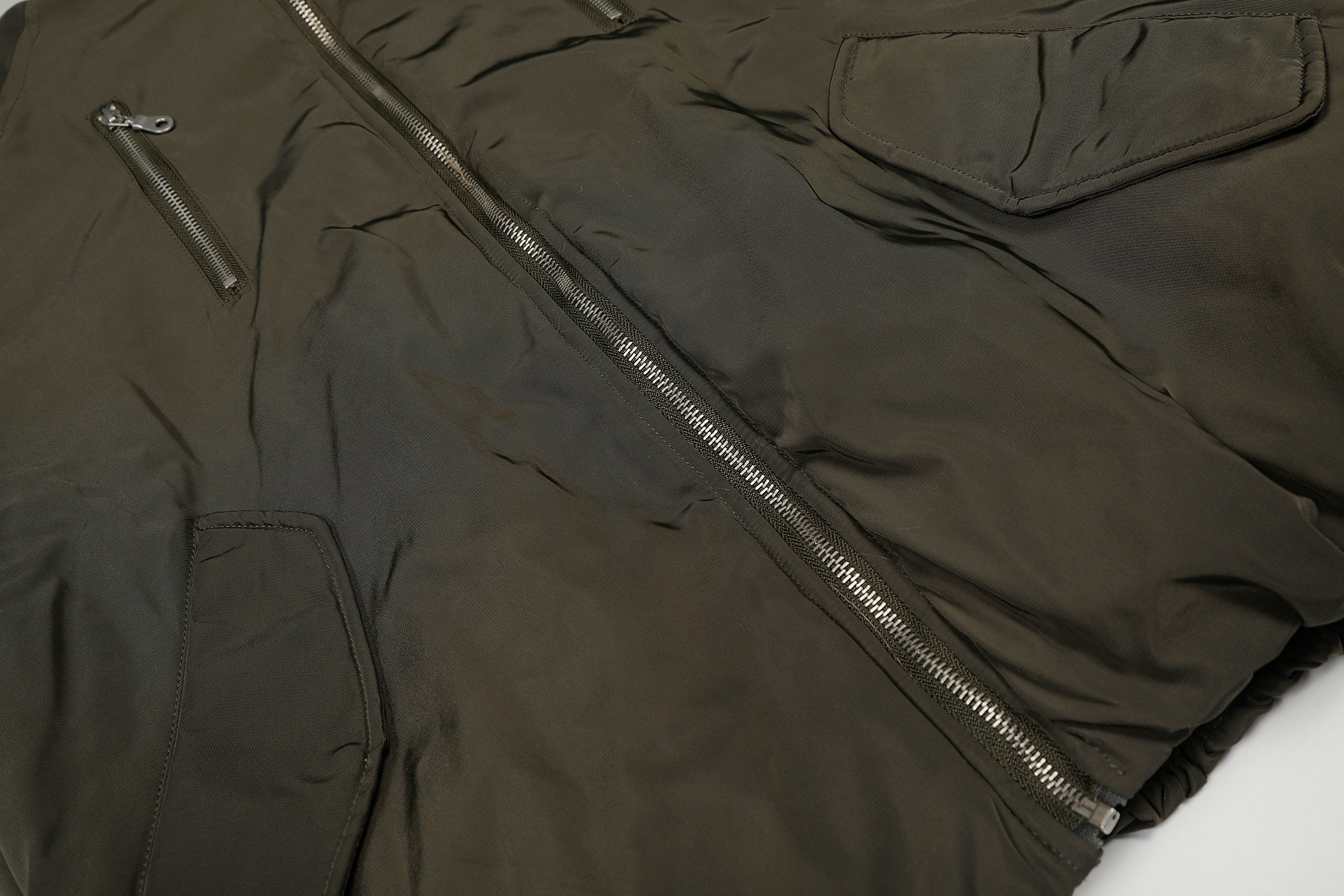 Faux Fur Collar Utility Bomber Jacket | Oversized Fit