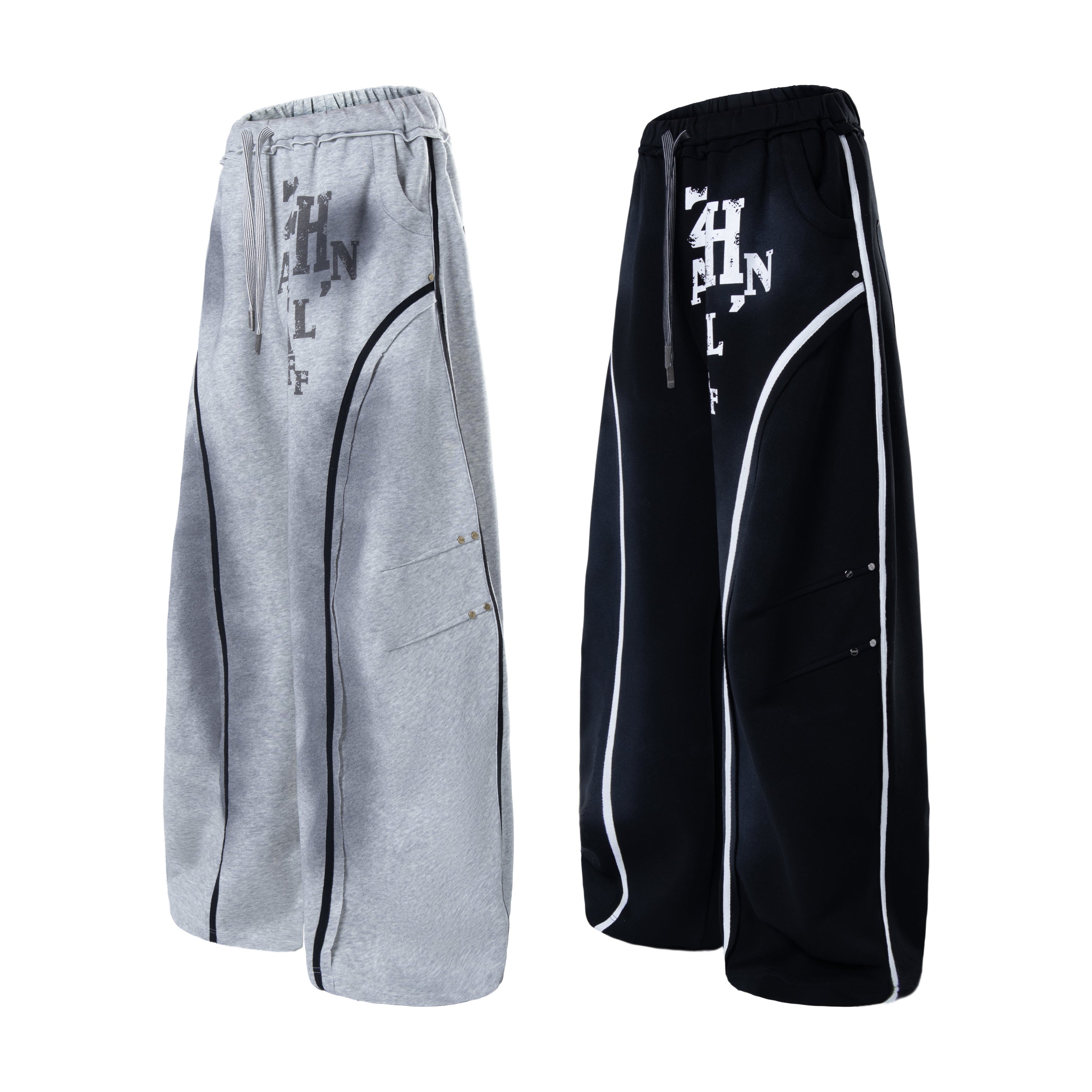 Omirad Curved Panel Sweatpants | Bold Streetwear Joggers