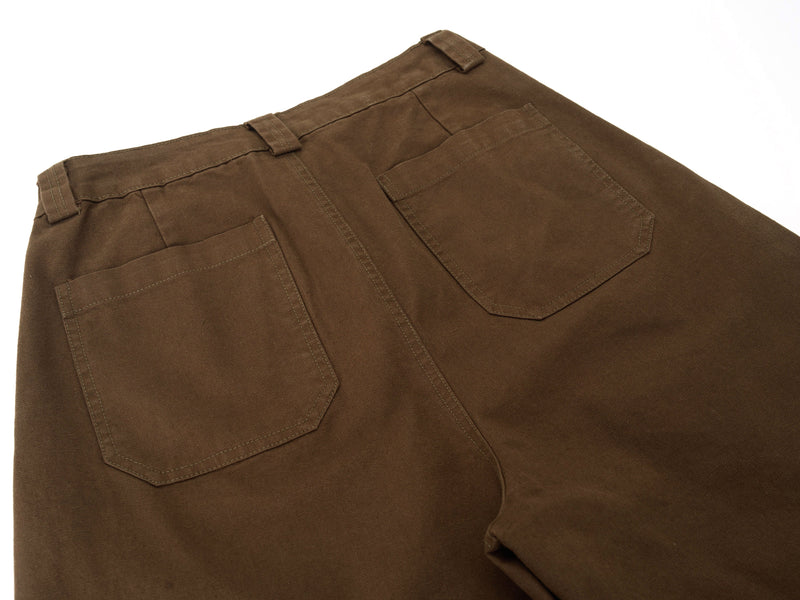 Men's Wide-Leg Utility Pants | Curved Barrel Fit | 100% Cotton