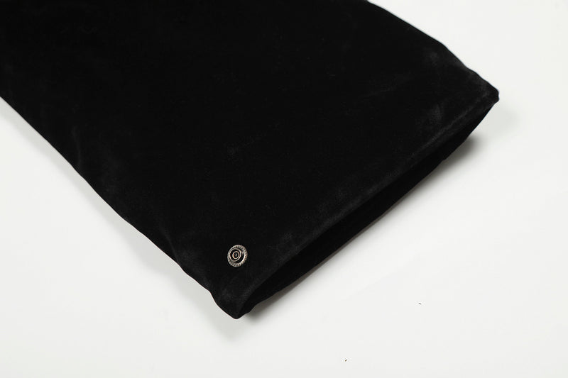 Faux Fur Collar Velvet Bomber Jacket | Cropped Streetwear