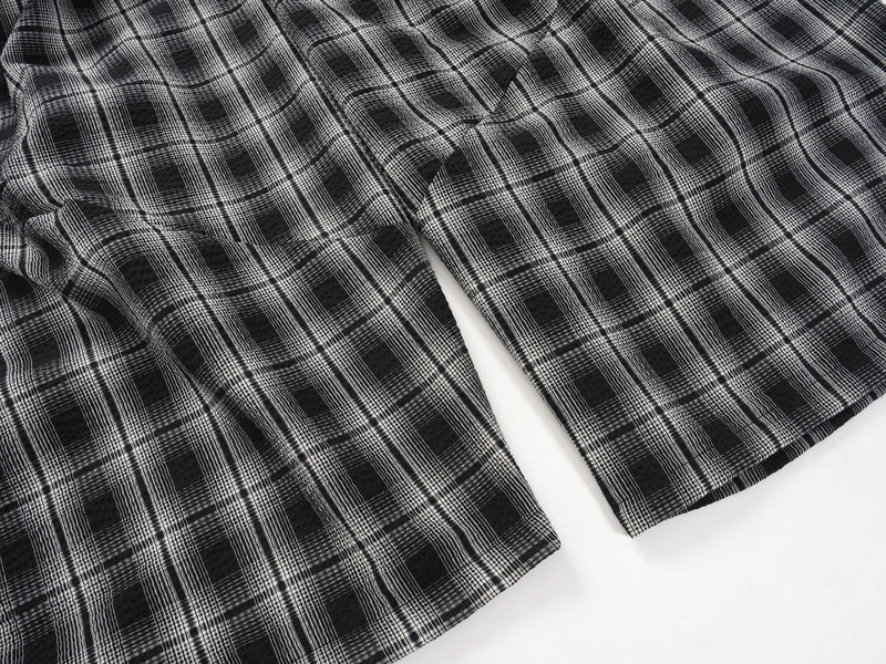 Omirad Plaid Wide-Leg Track Pants | Vintage Streetwear