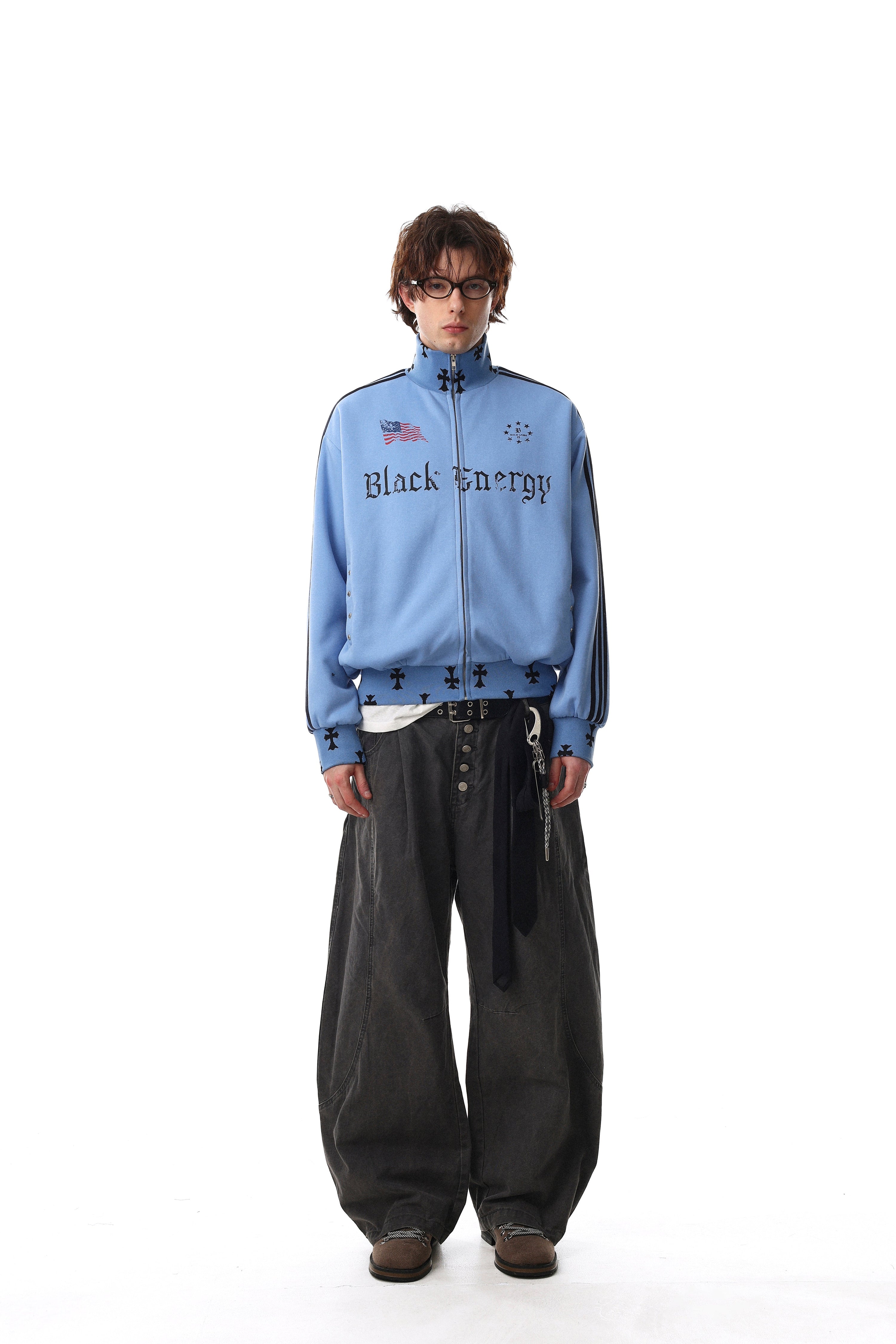 Omirad Black Energy Track Jacket | Streetwear Zip-Up
