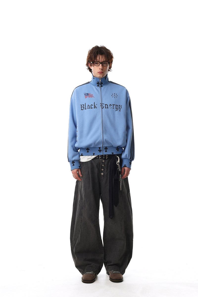 Omirad Black Energy Track Jacket | Streetwear Zip-Up