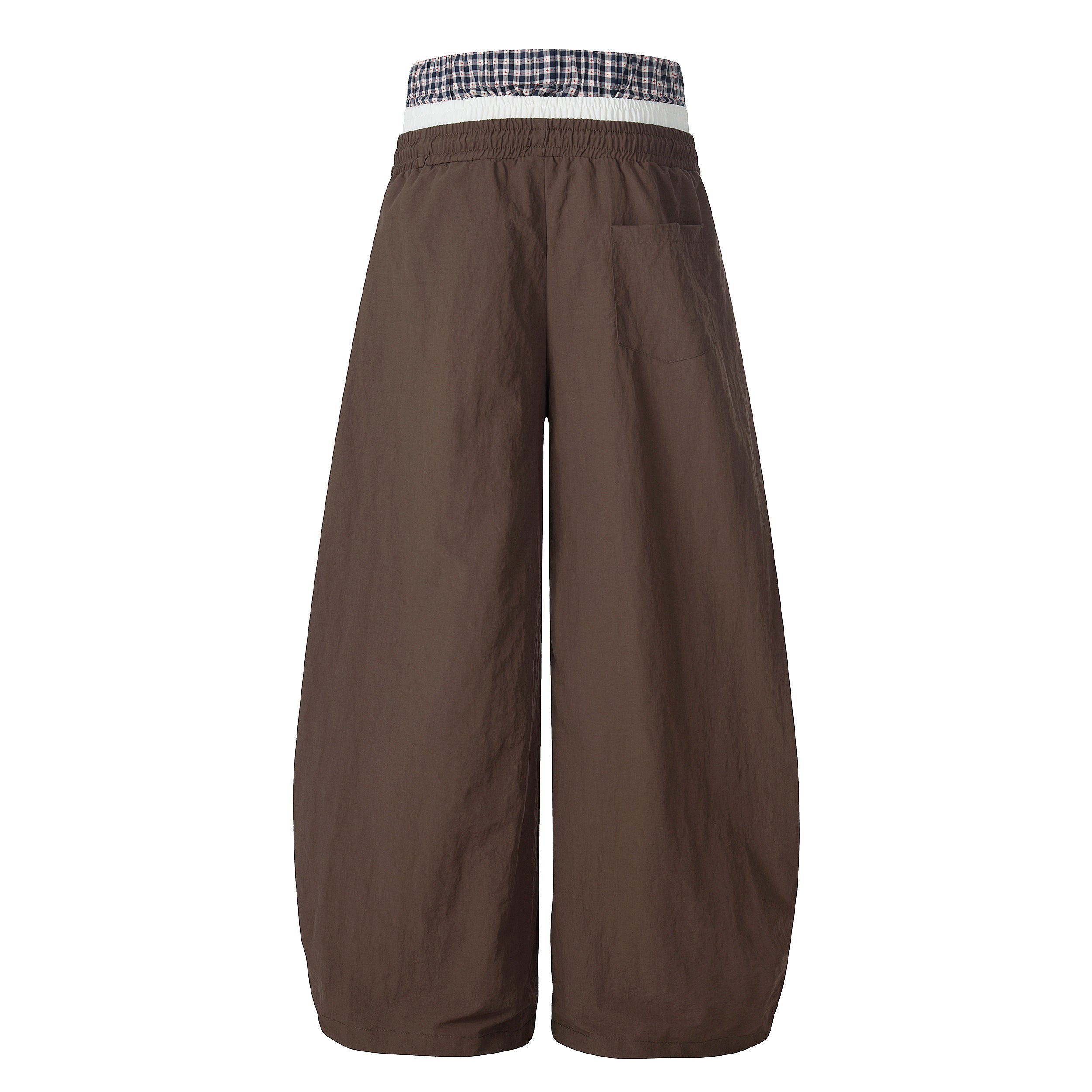Script Logo Wide-Leg Nylon Pants | Streetwear Joggers