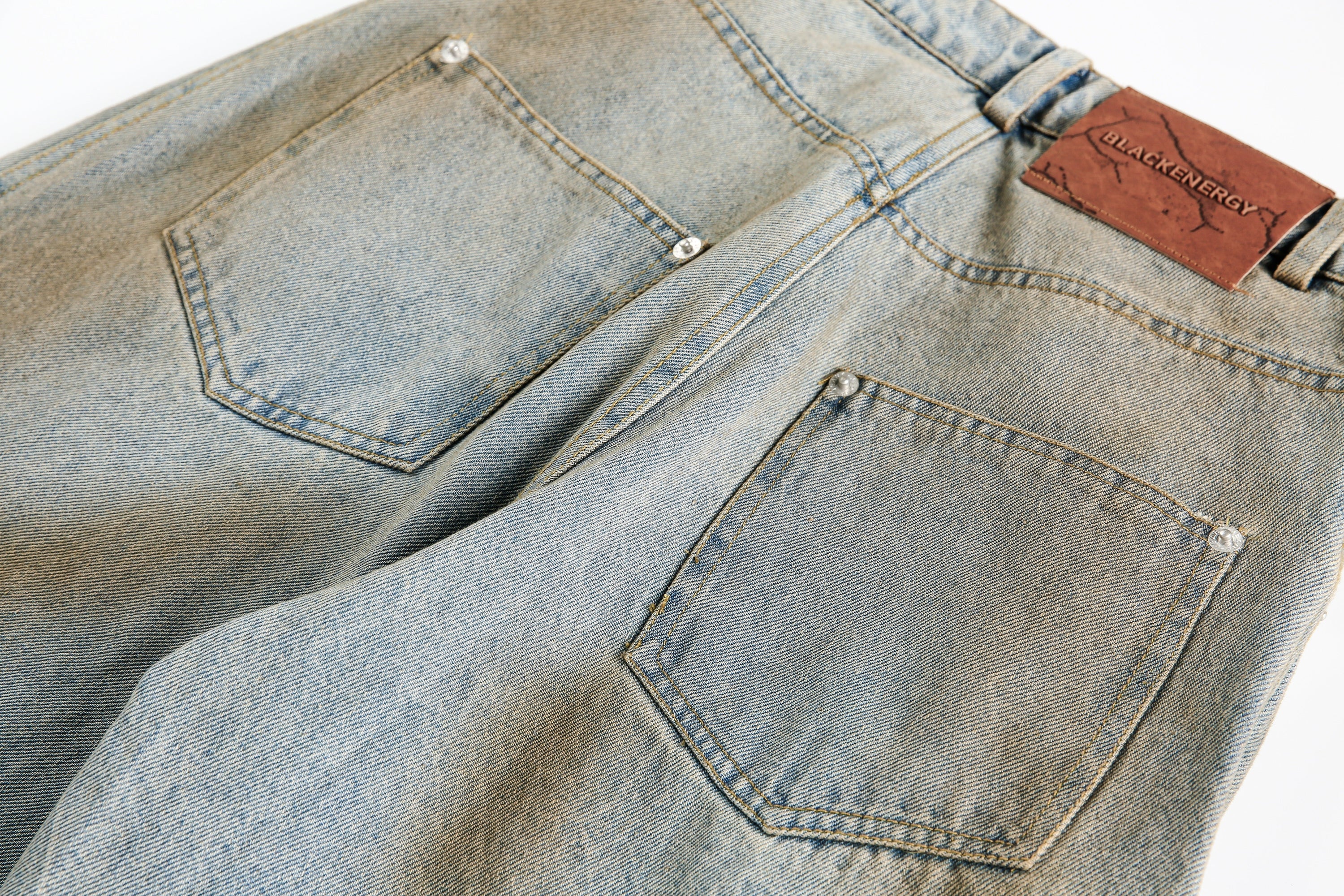 Omirad Washed Barrel Leg Denim Pants | Vintage Streetwear Jeans