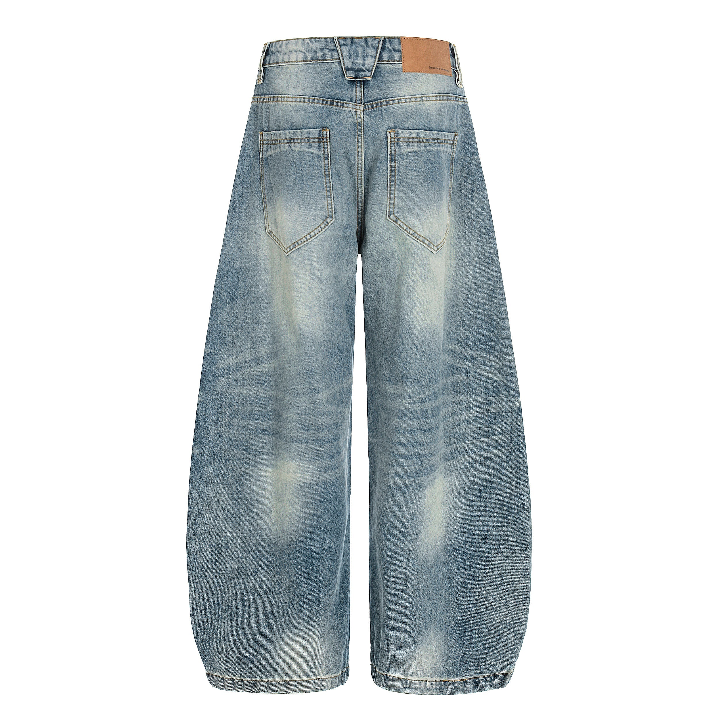 Omirad Vintage Hook Wide-Leg Denim Pants | Streetwear Jeans