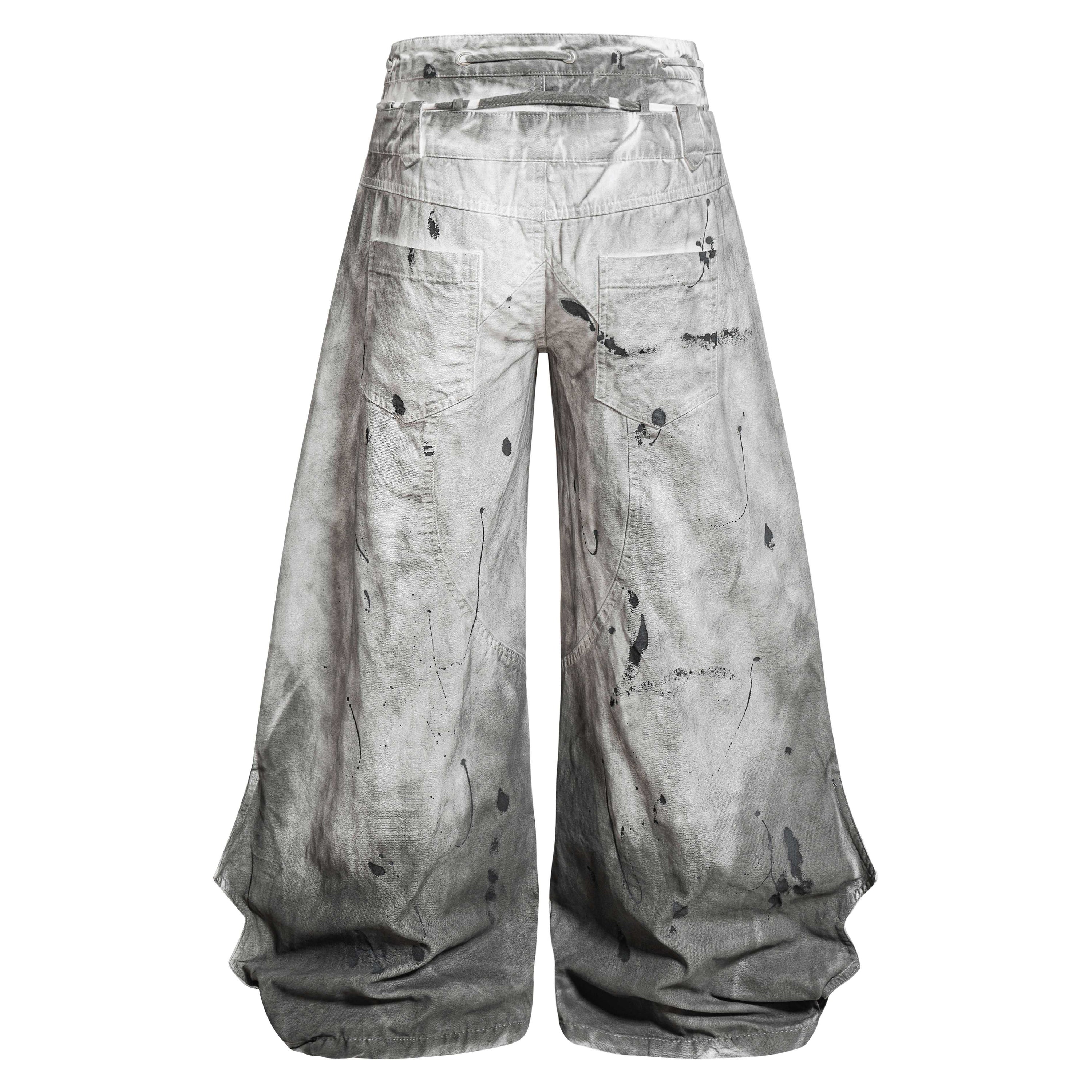 Omirad Dirty Wash Balloon Jeans | Oversized Wide-Leg Streetwear
